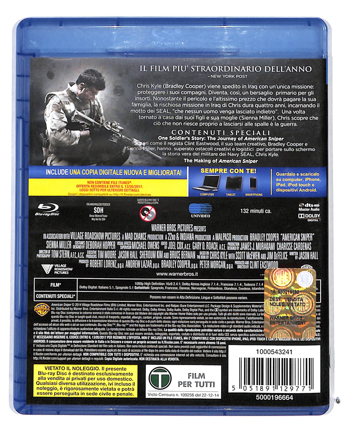 EBOND American Sniper + COPIA DIGITALE BLURAY DB691102