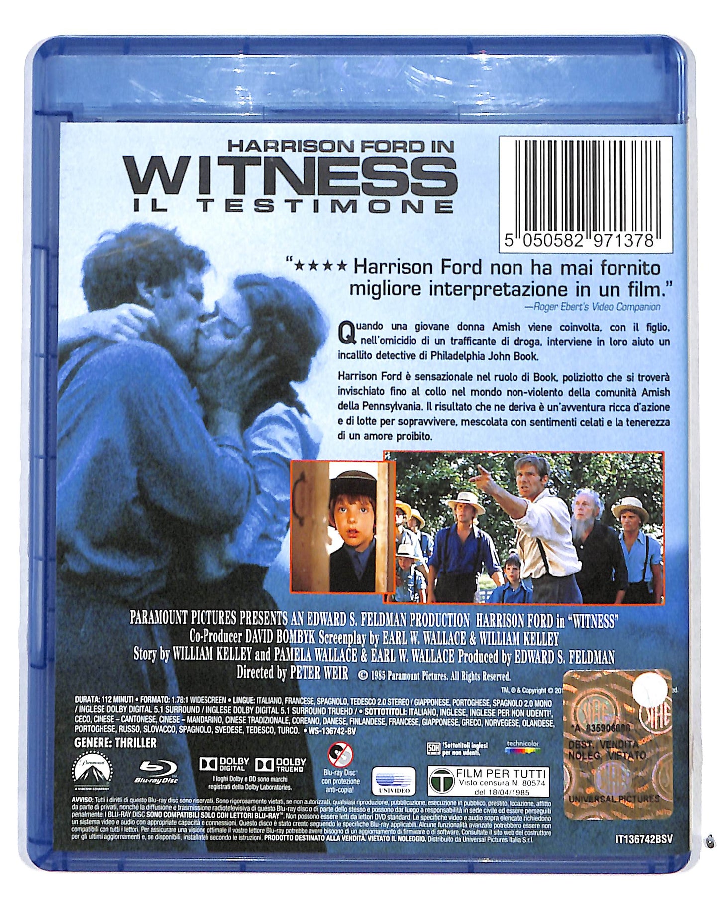 EBOND Witness - Il Testimone BLURAY DB691122
