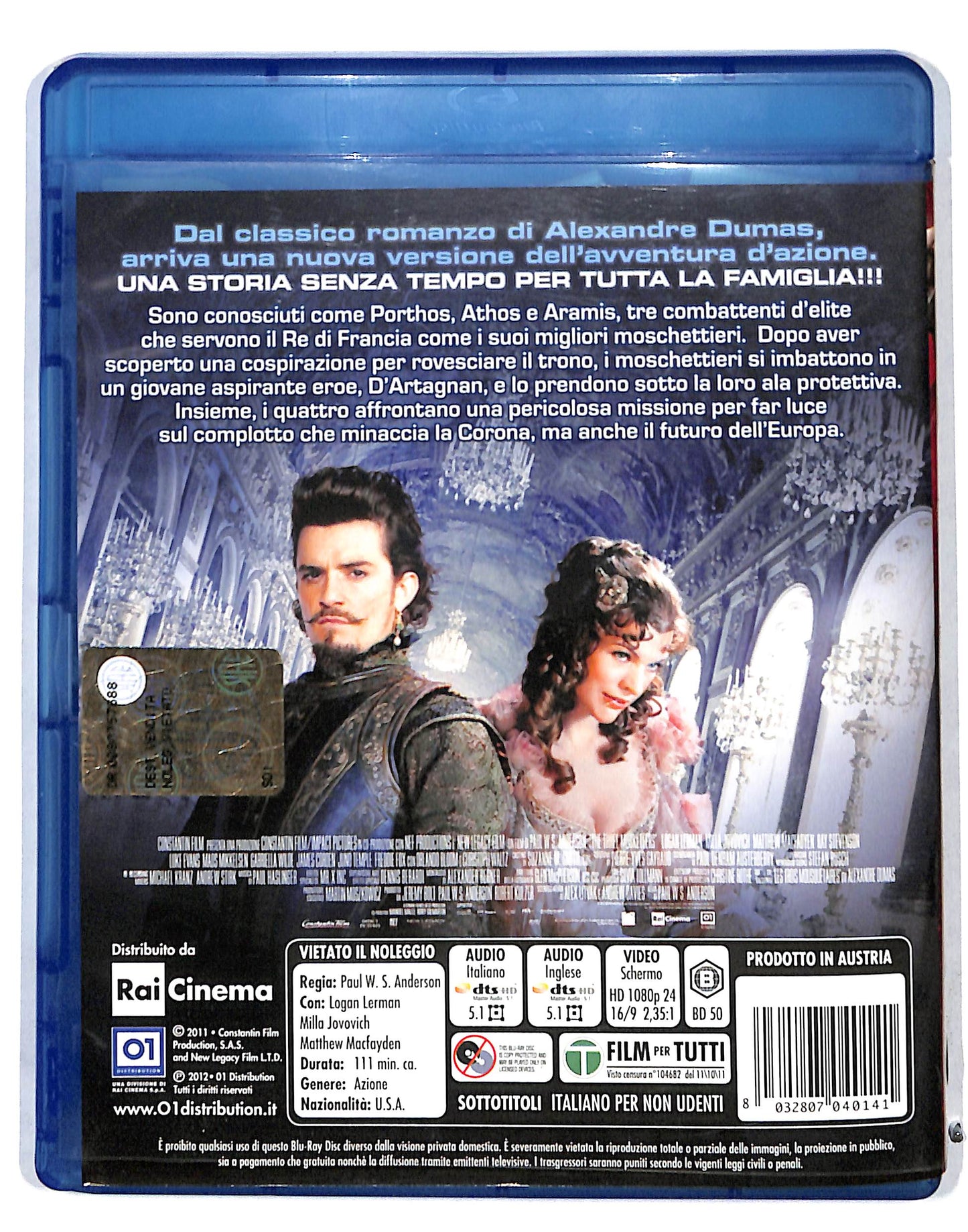 EBOND I tre moschettieri BLURAY 3D BLURAY DB691127