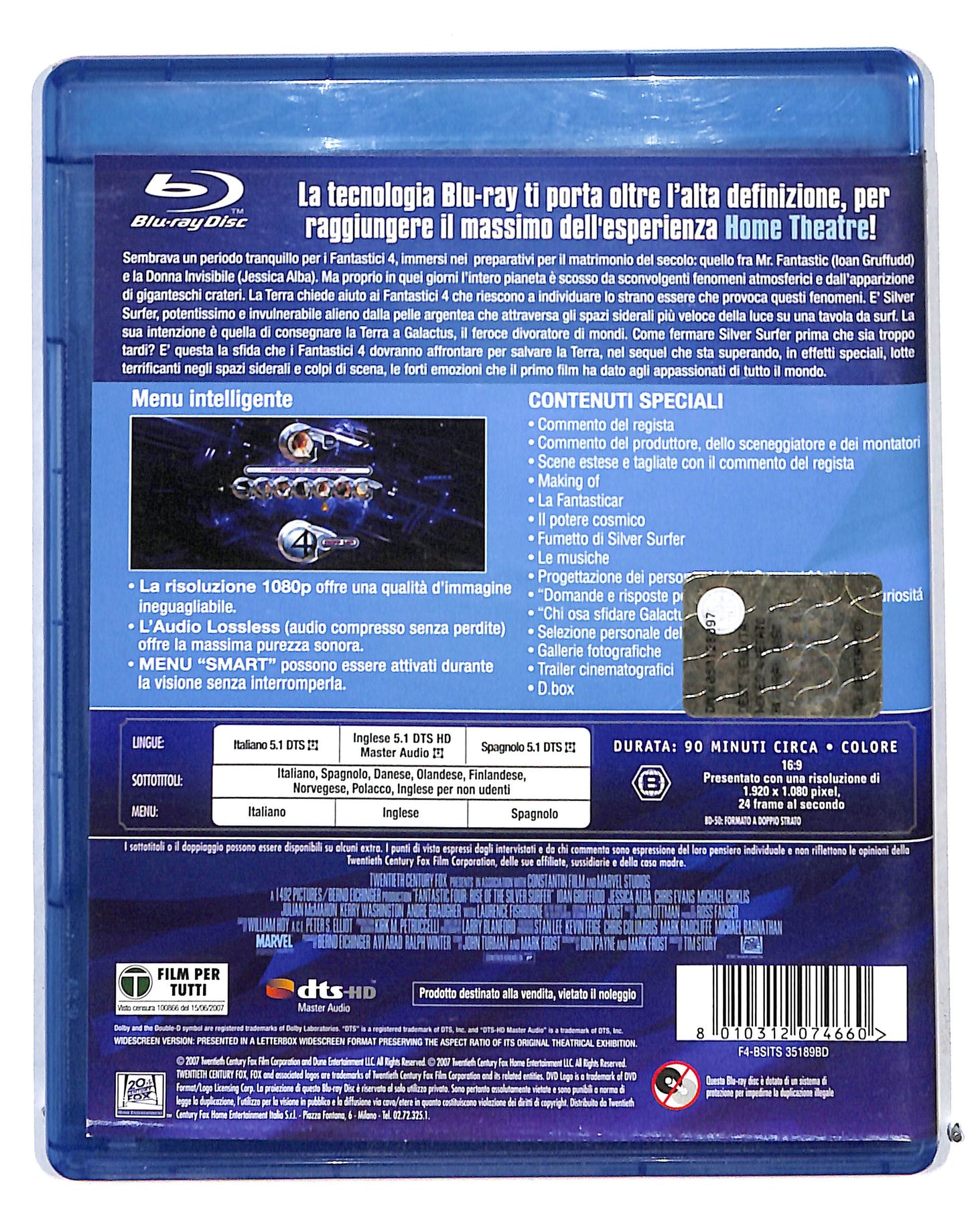 EBOND I Fantastici 4 e Silver Surfer BLURAY BLURAY DB691131