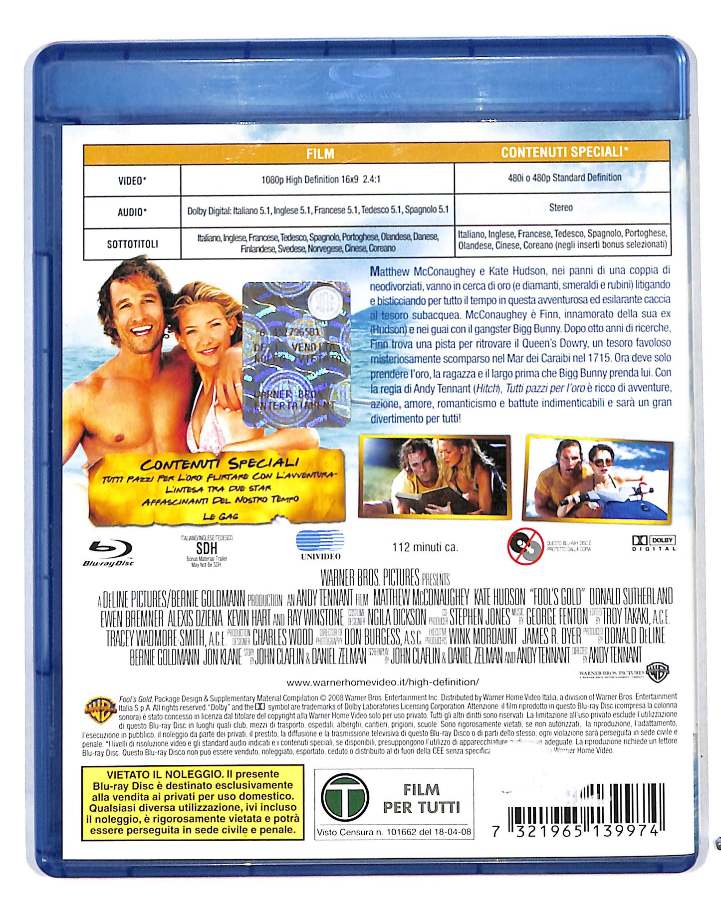 EBOND Tutti pazzi per l'oro BLURAY DB691135