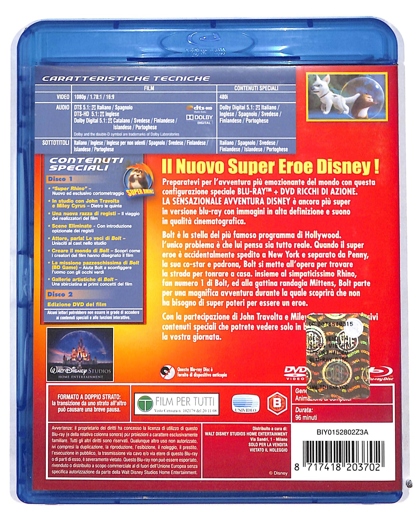 EBOND Bolt Un eroe a quattro zampe + DVD BLURAY DB691157