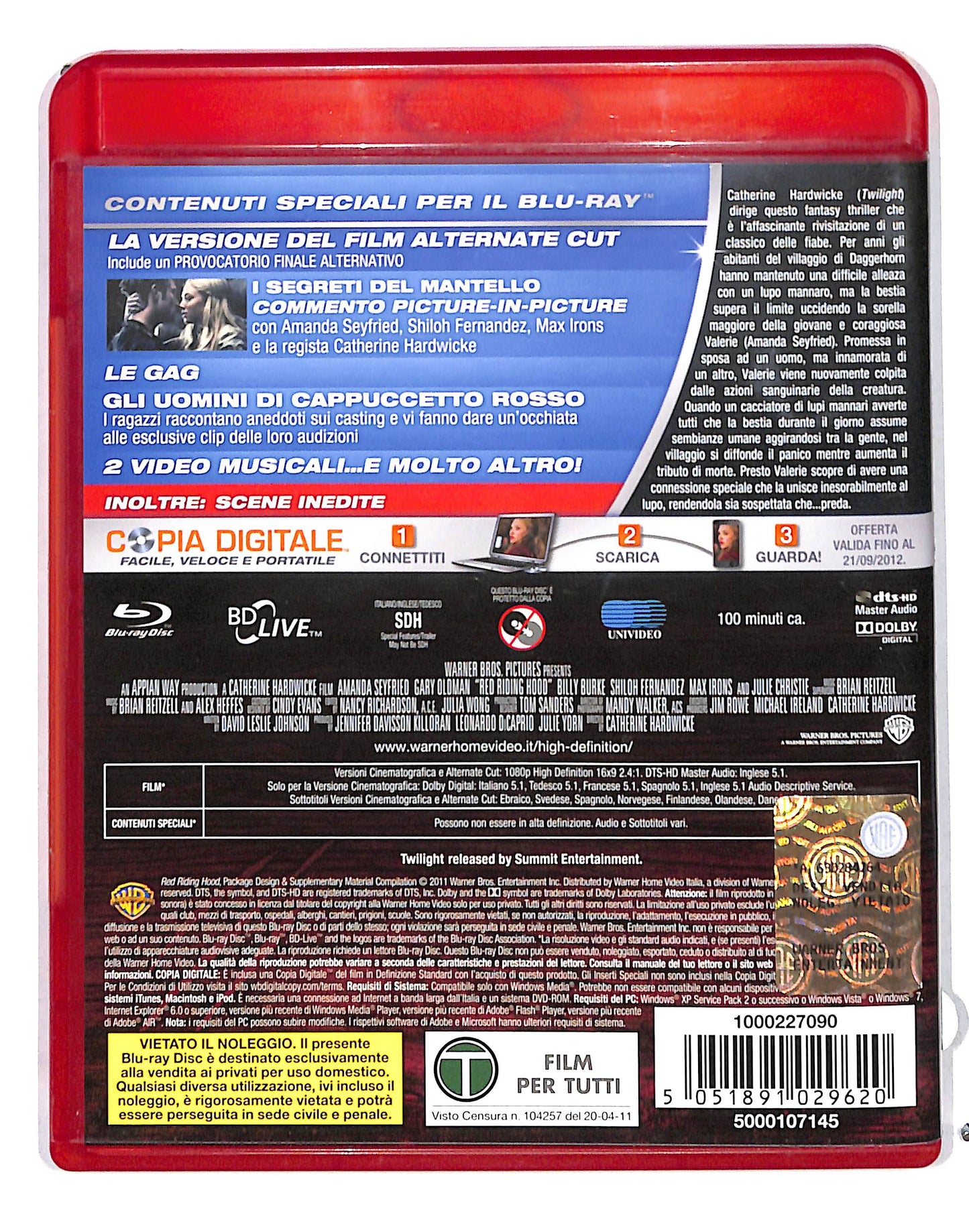 EBOND Cappuccetto rosso sangue - alternate cut  BLURAY DB691165