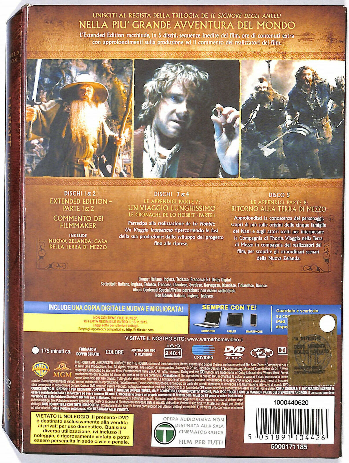EBOND Lo Hobbit. Un Viaggio Inaspettato (5) + Copia Digitale DVD DB691437