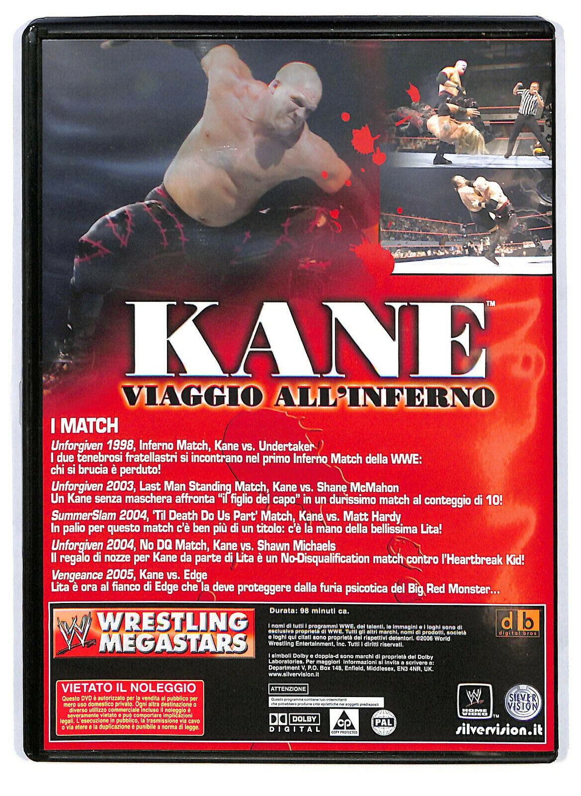 EBOND Wrestling Megastars - Kane Viaggio All'inferno Editoriale DVD DB691650