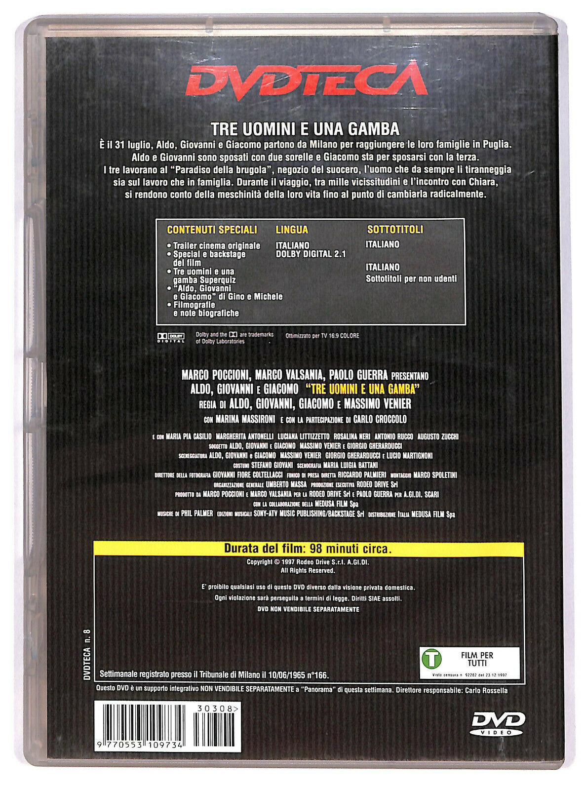 EBOND Tre Uomini e Una Gamba Editoriale DVD DB691730