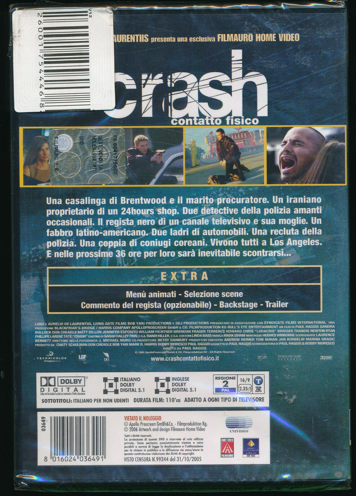 EBOND Crash-contatto Fisico DVD DB691745