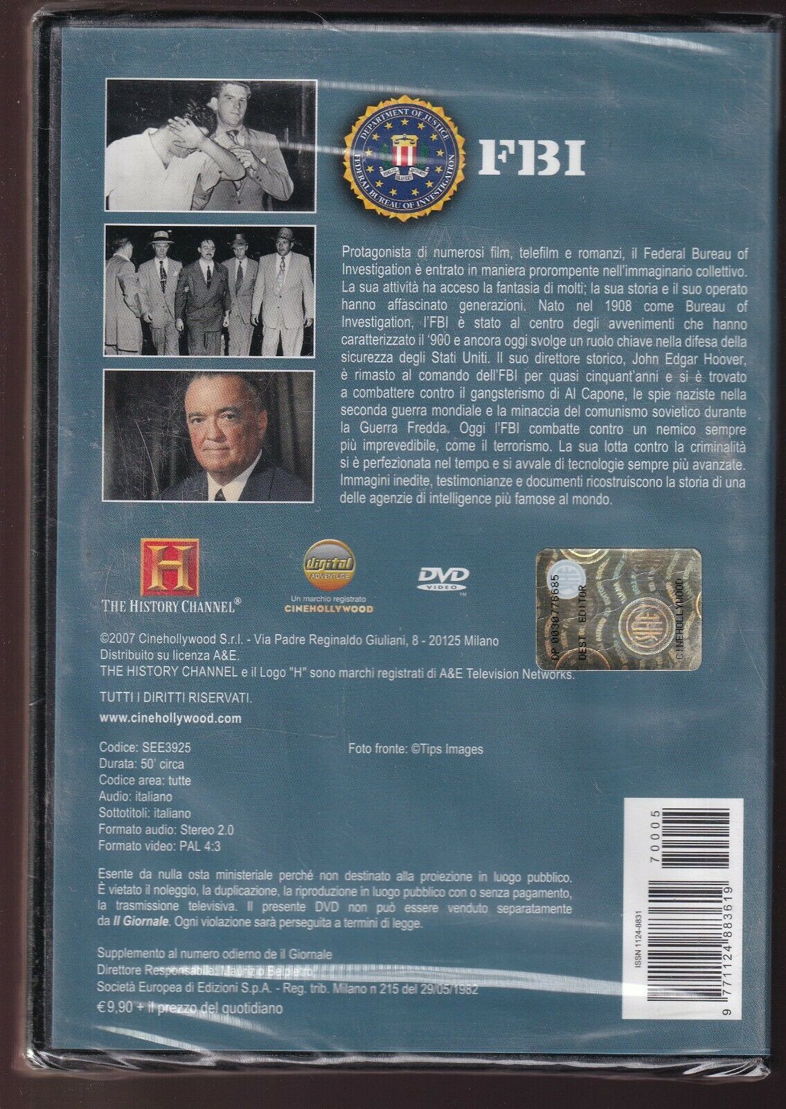 EBOND Intelligenze Storia Dei Servizi Segreti Fbi Vol 5 DVD DB691933