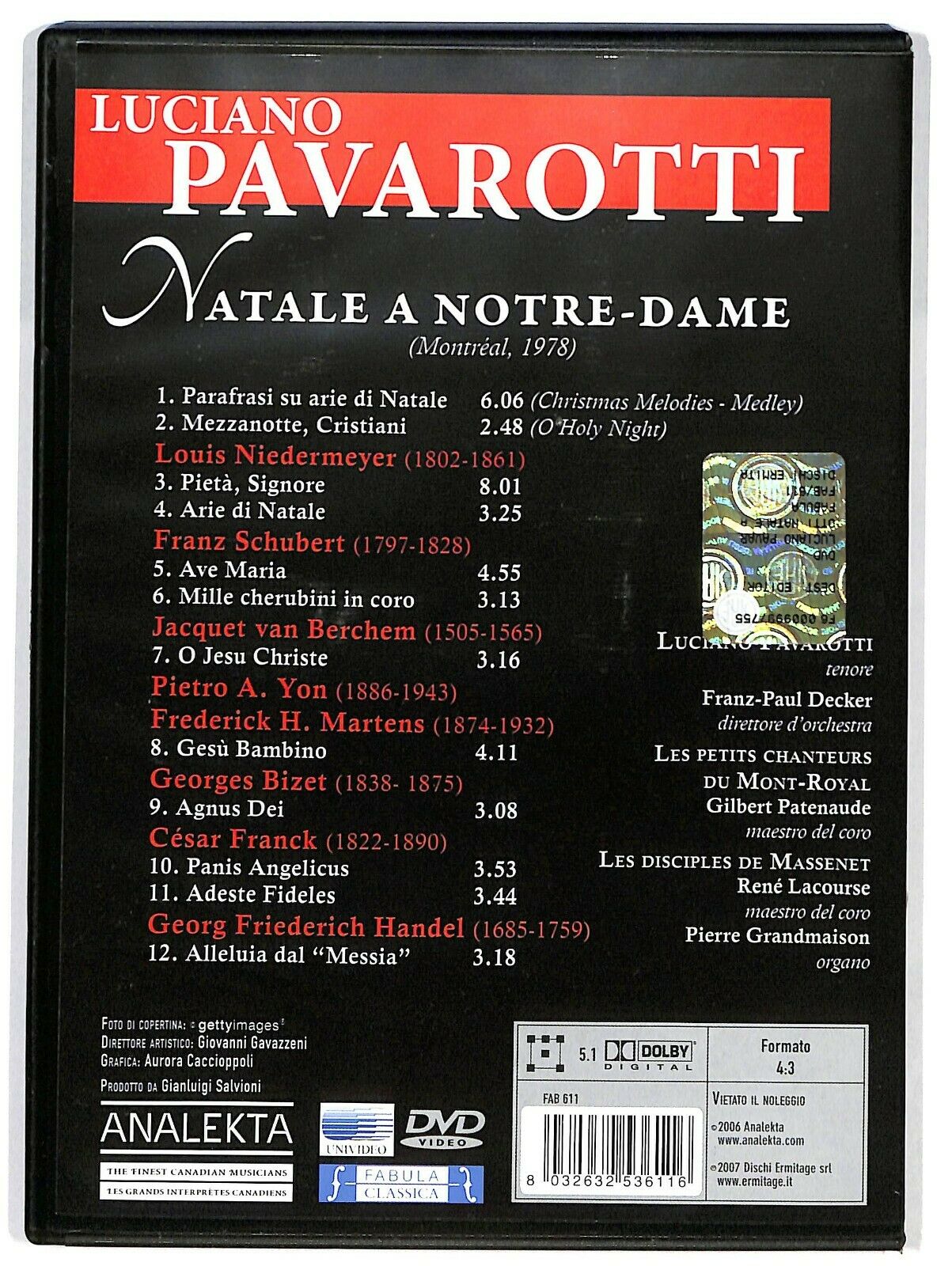 EBOND Luciano Pavarotti: Natale A Notre-dame DVD DB691938