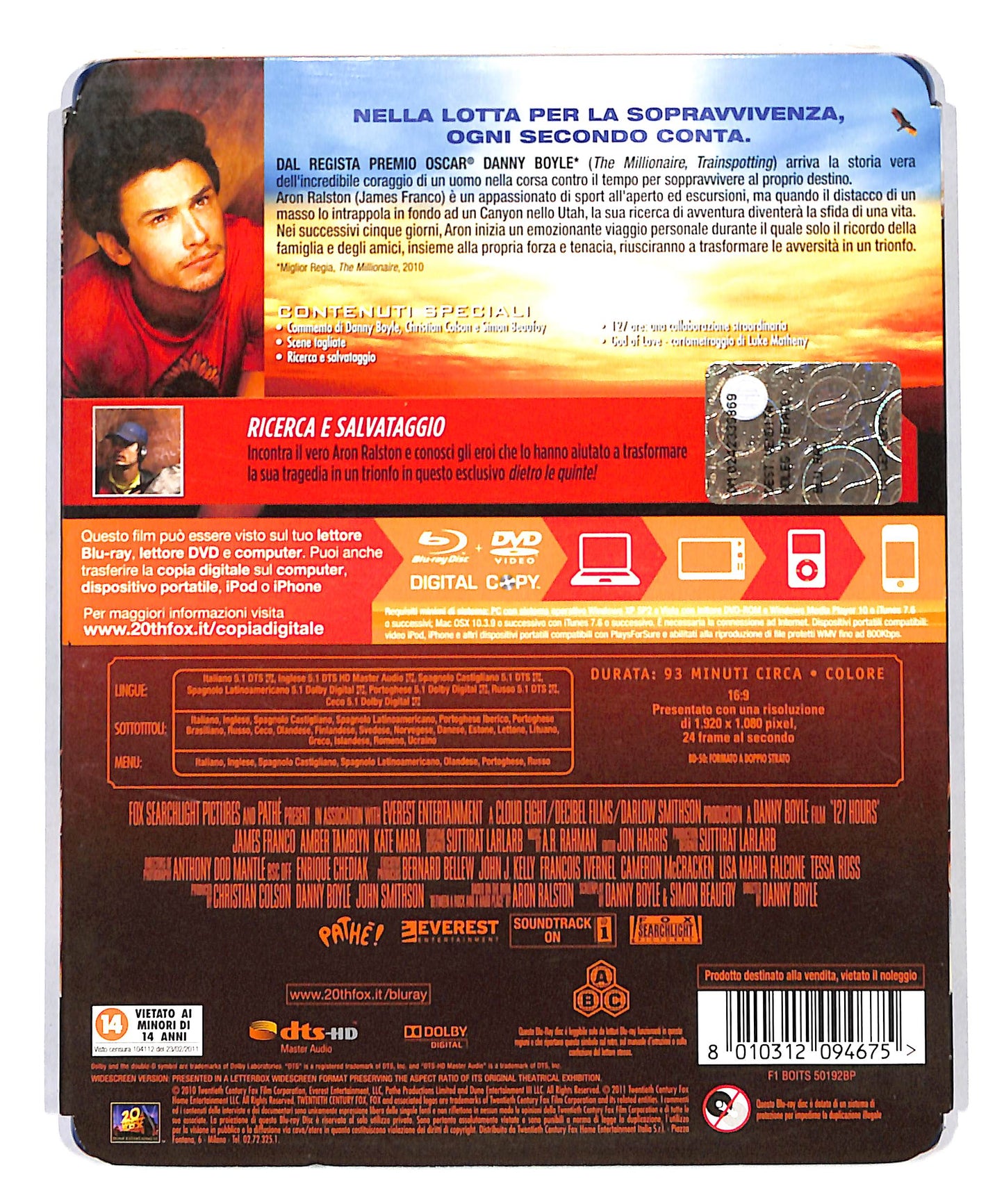 EBOND 127 ore - Copia Digitale + DVD BLURAY DB692227
