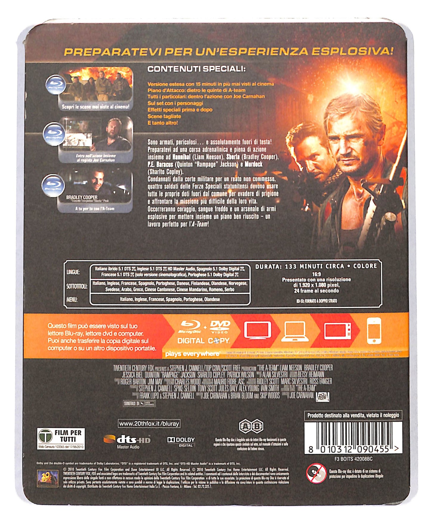 EBOND A-team BLURAY + Digital Copy+DVD BLURAY DB692237