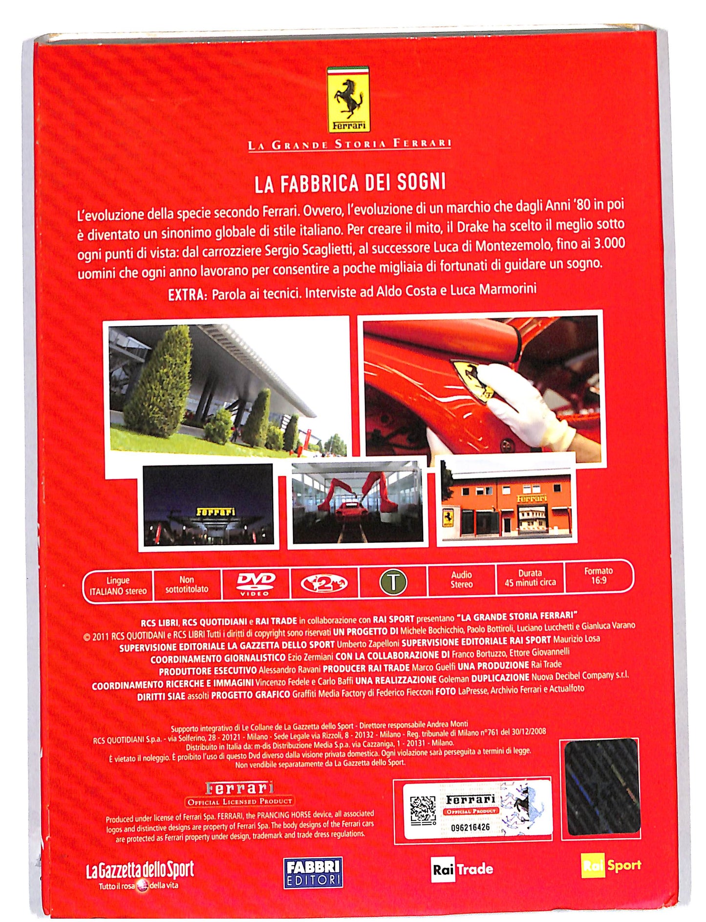 EBOND La Grande storia Ferrari vol.14 la fabbrica dei sogni DVD DB692245