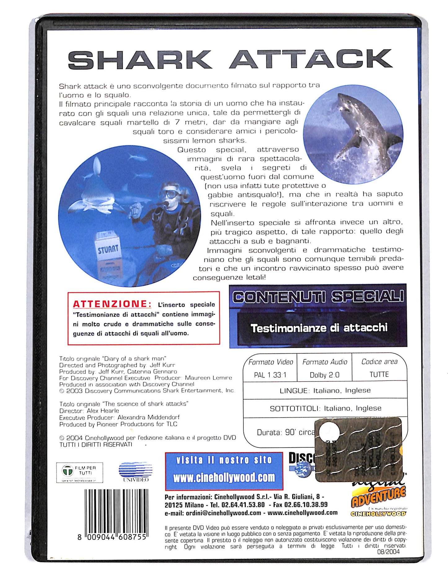 EBOND Discovery Channel - Shark Attack DVD DB692254