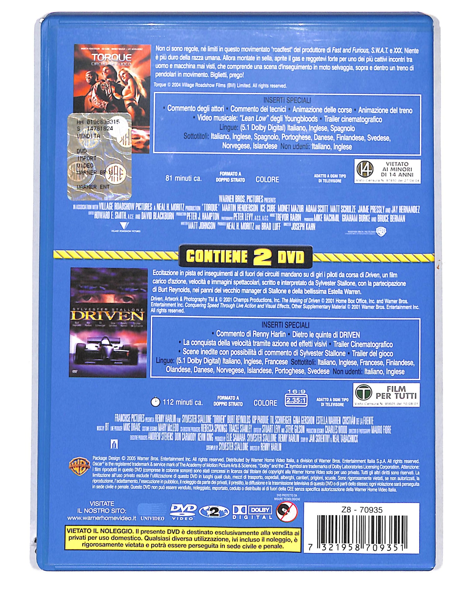 EBOND Torque - Driven 2 dvd DVD DB692259