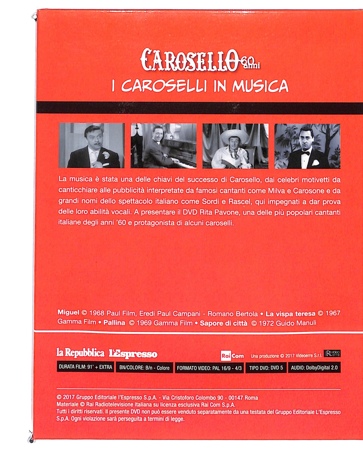 EBOND Carosello vol.6 i caroselli in musica EDITORIALE DVD DB692756