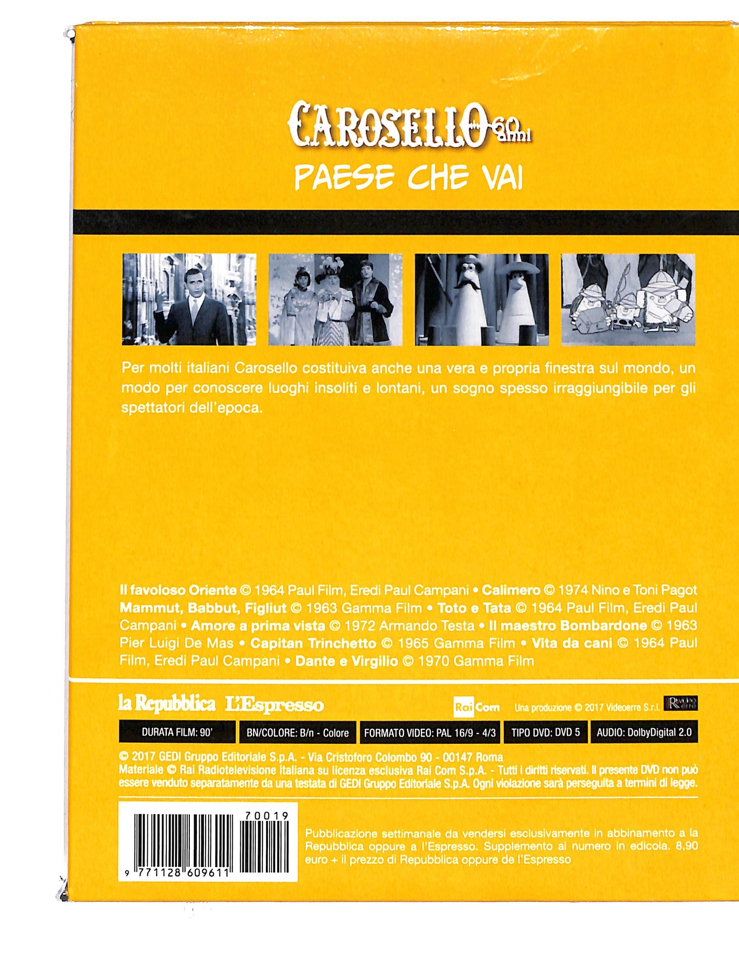 EBOND Carosello vol.19 paese che vai EDITORIALE DVD DB692760