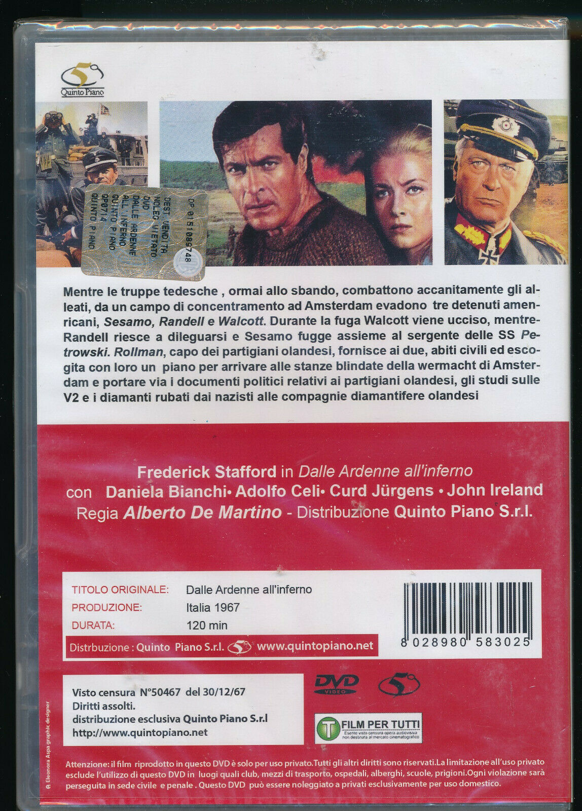 EBOND Dalle Ardenne All'inferno DVD DB693602
