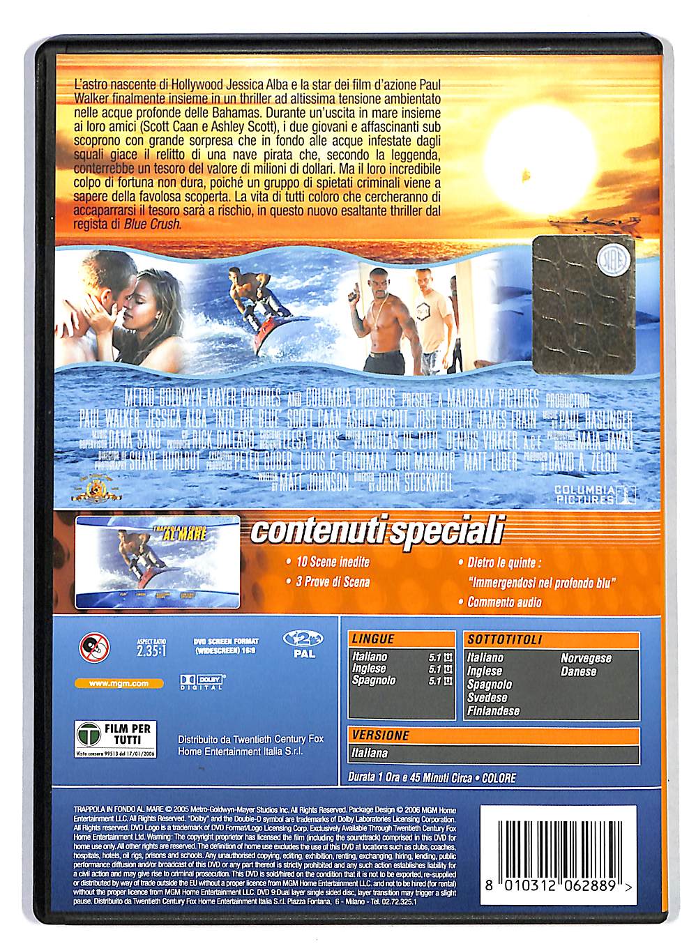 EBOND Trappola in fondo al mare DVD DB693834