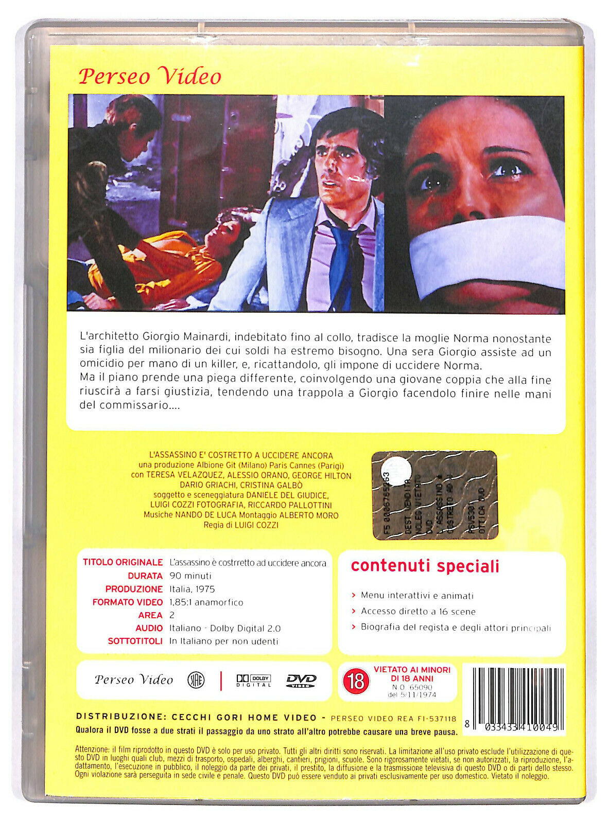 EBOND L' Assassino e Costretto Ad Uccidere Ancora DVD DB693838