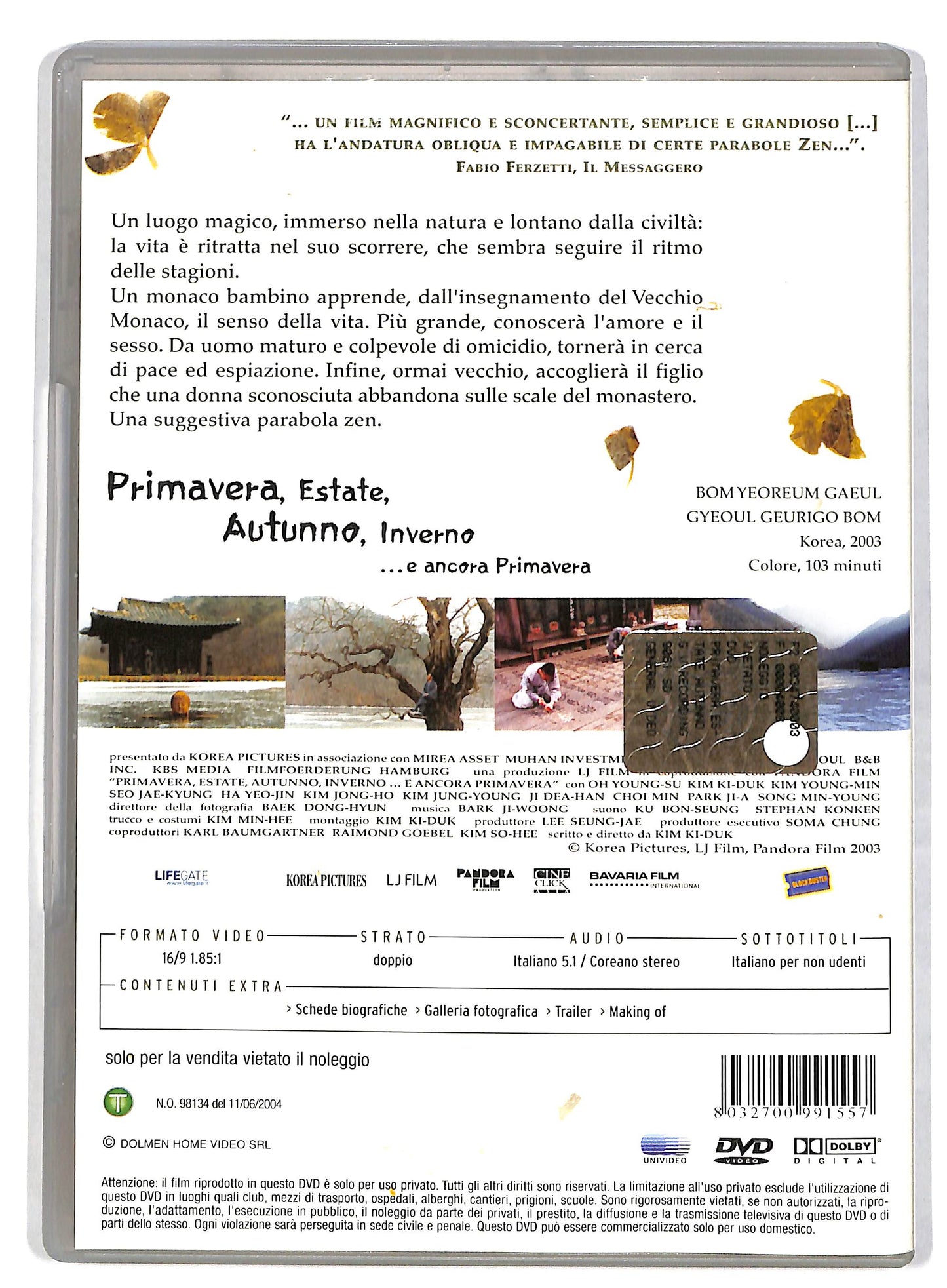 EBOND Primavera estate autunno e inverno...e ancora primavera DVD DB694908