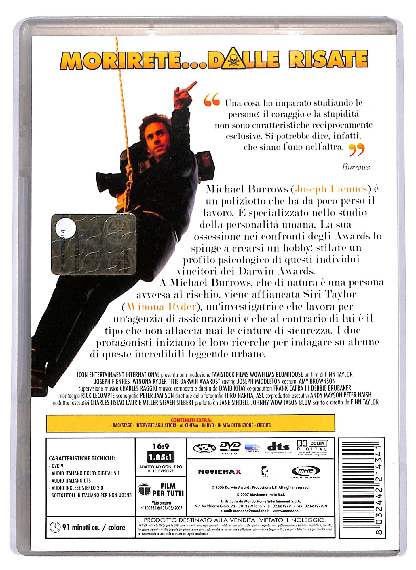 EBOND The Darwin Awards - Suicidi accidentali per menti poco evolute DVD DB695118