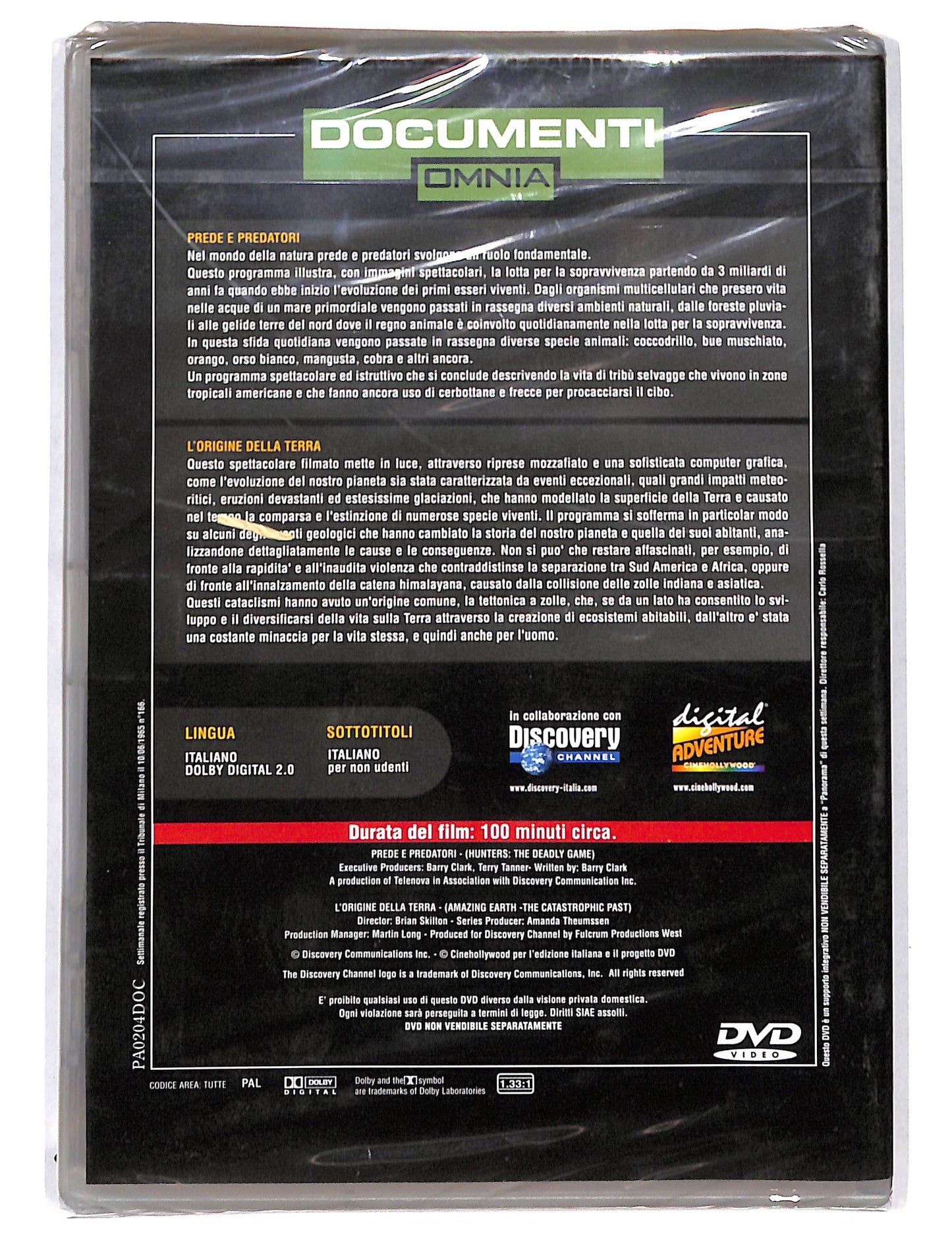 EBOND Omnia - prede e Predatori - l'origine della Terra DVD DB695312