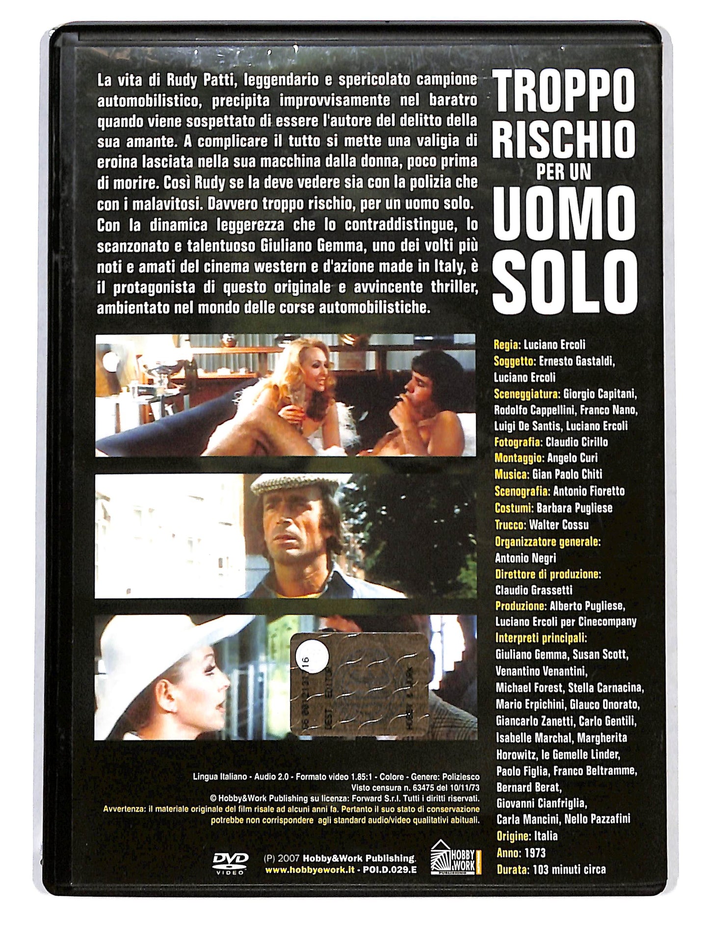 EBOND Troppo rischio per un uomo solo EDITORIALE DVD DB695334