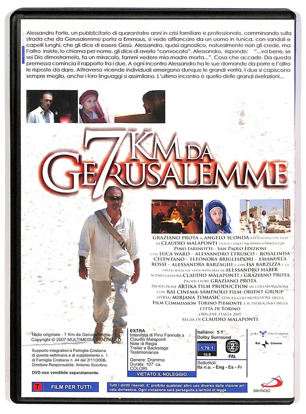 EBOND 7 Km Da Gerusalemme Di Claudio Malaponti Editoriale DVD DB695909
