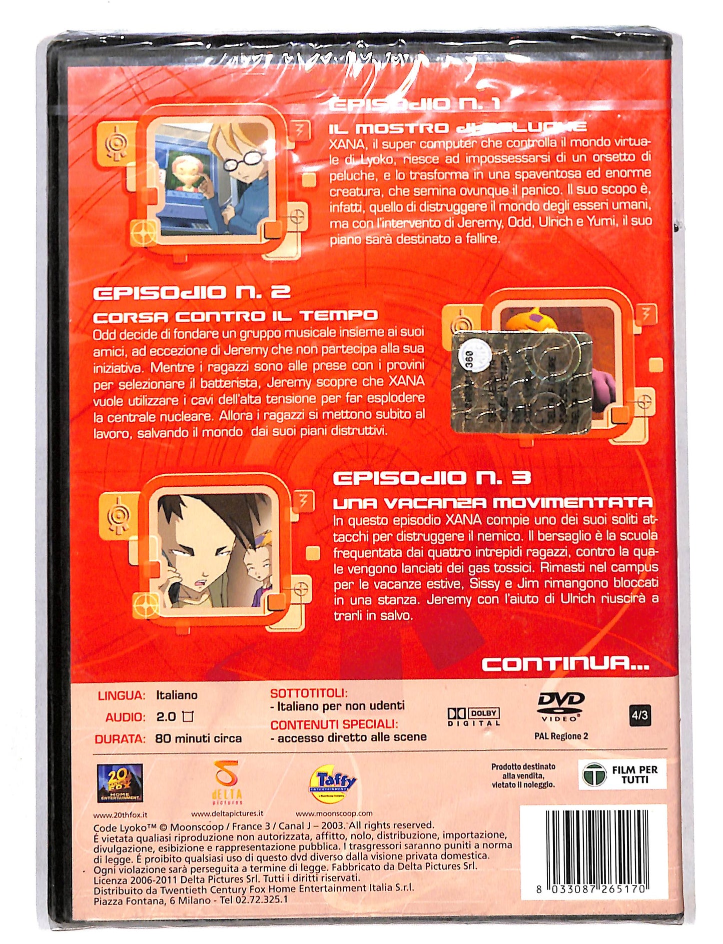 EBOND Code Lyoko. Vol. 1 DVD DB696409