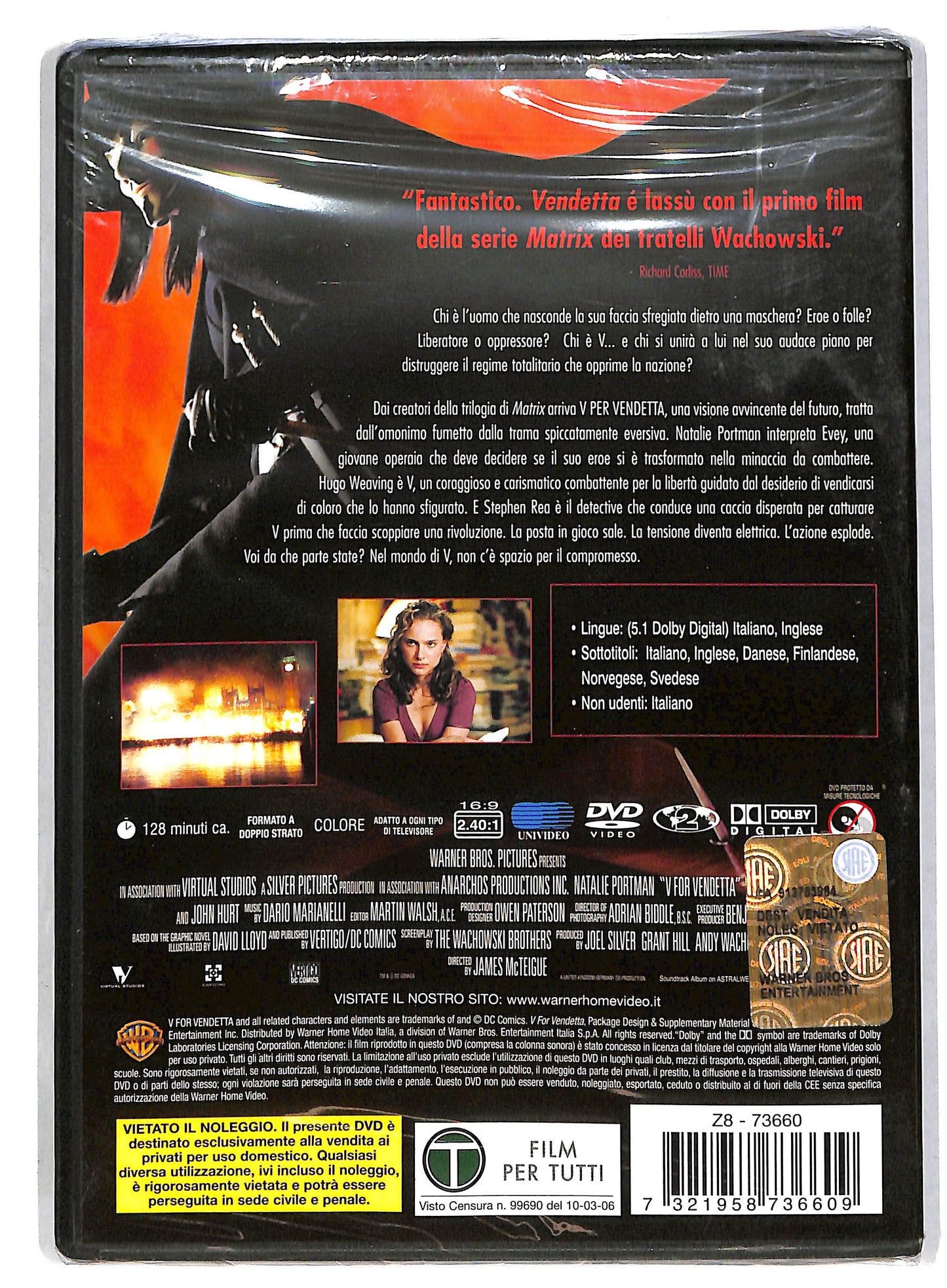 EBOND V Per Vendetta DVD DB698607