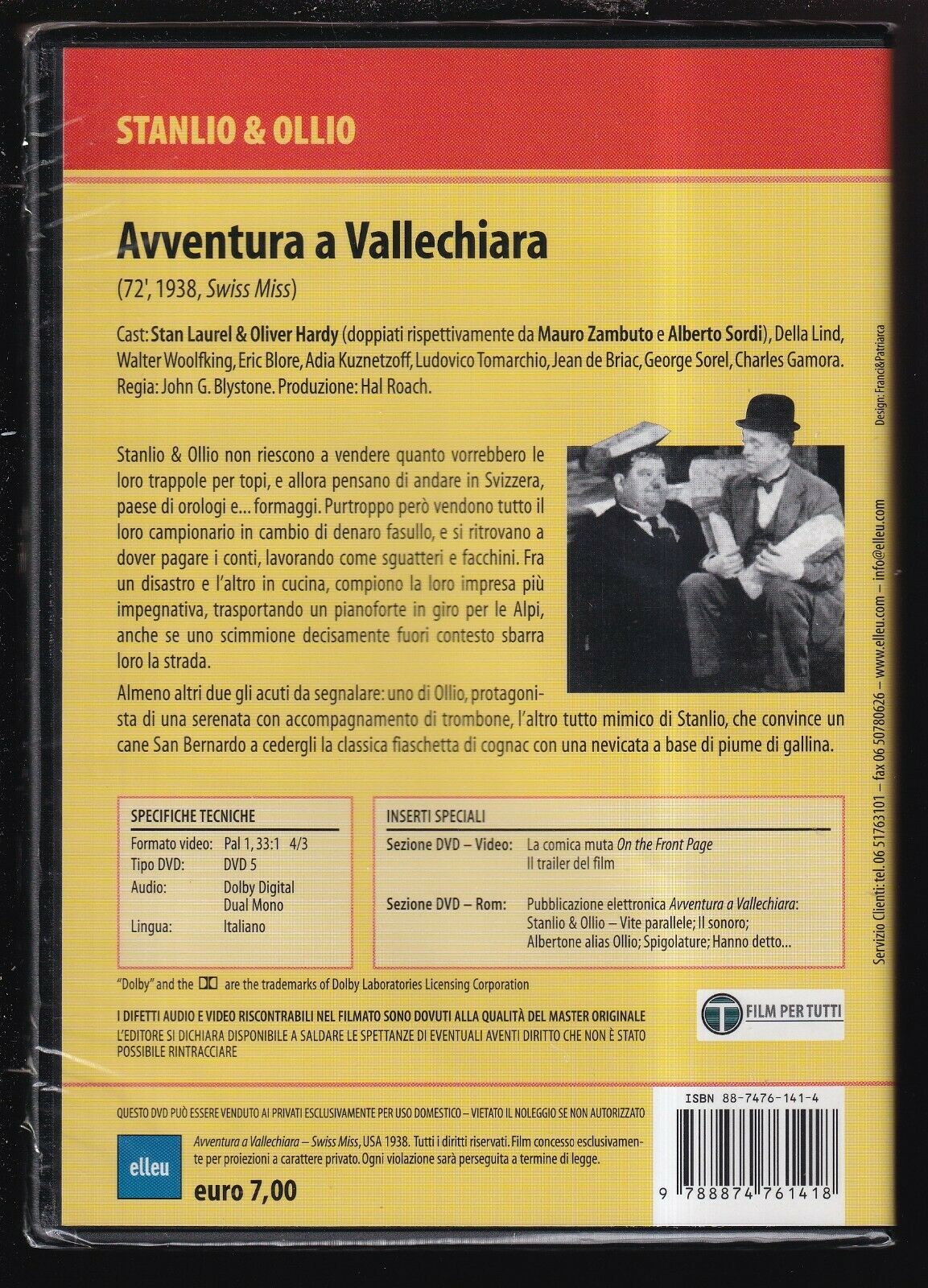 EBOND Avventura a Vallechiara - Stanlio e Ollio DVD DB698615