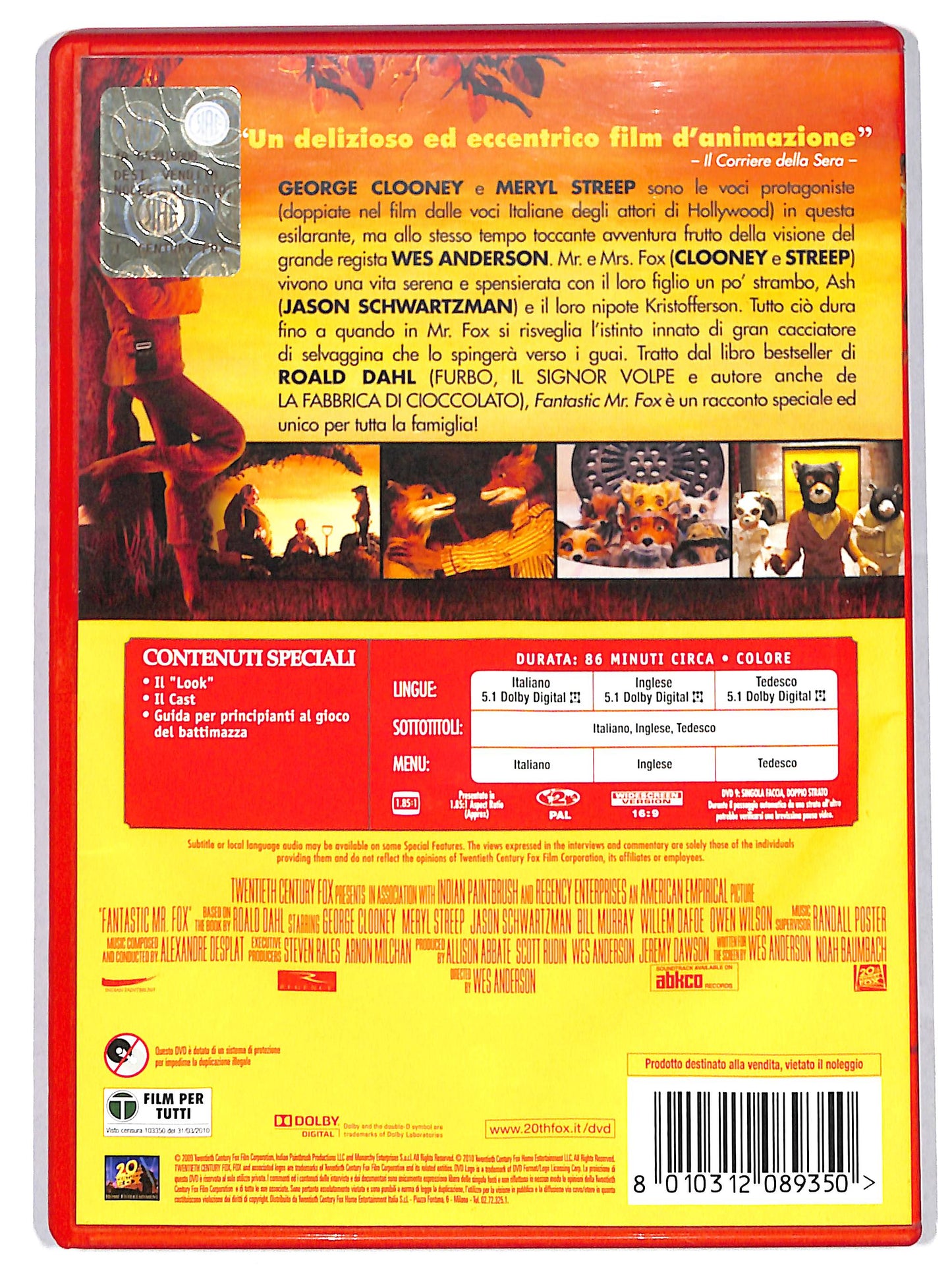 EBOND Fantastic Mr. Fox DVD DB698625