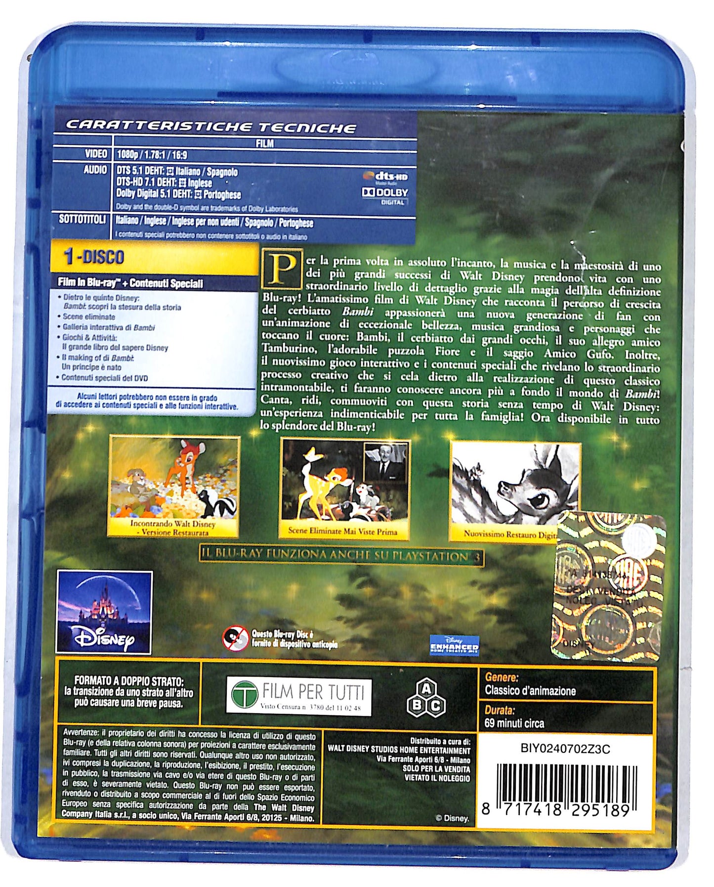 EBOND Bambi EDIZIONE SPECIALE BLURAY DB698802