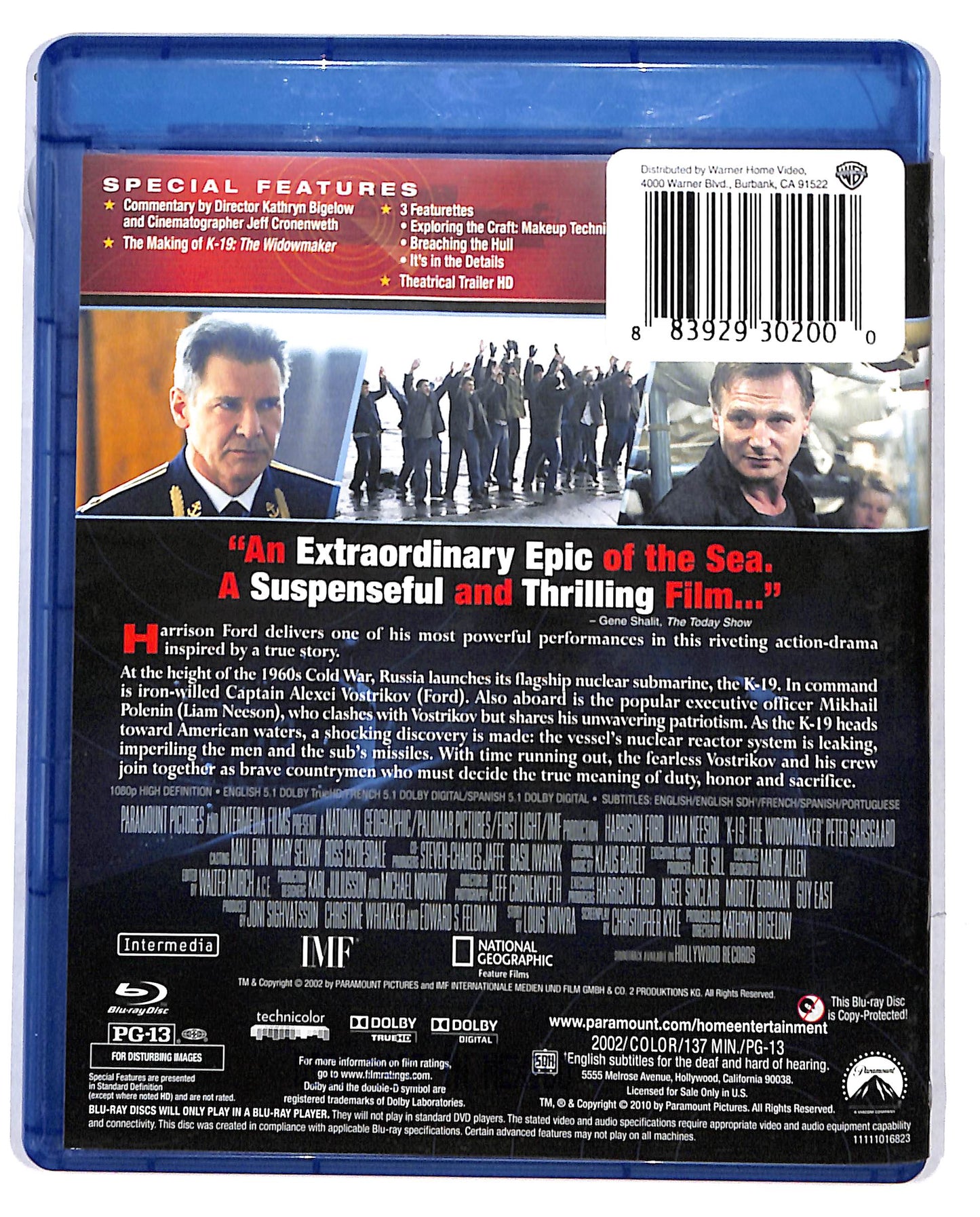EBOND K-19: The Widowmaker Versione UK BLURAY DB698823