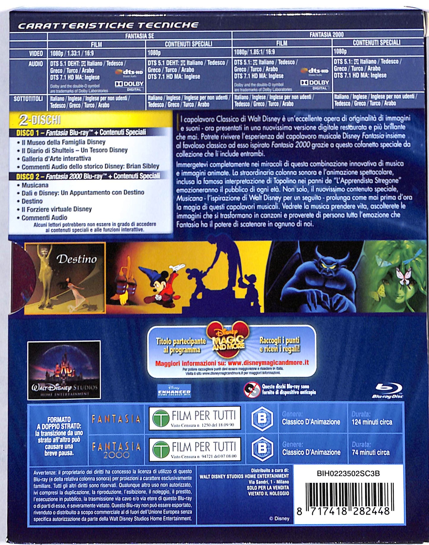 EBOND Fantasia e Fantasia 2000 - Edizione Speciale BLURAY DB698859