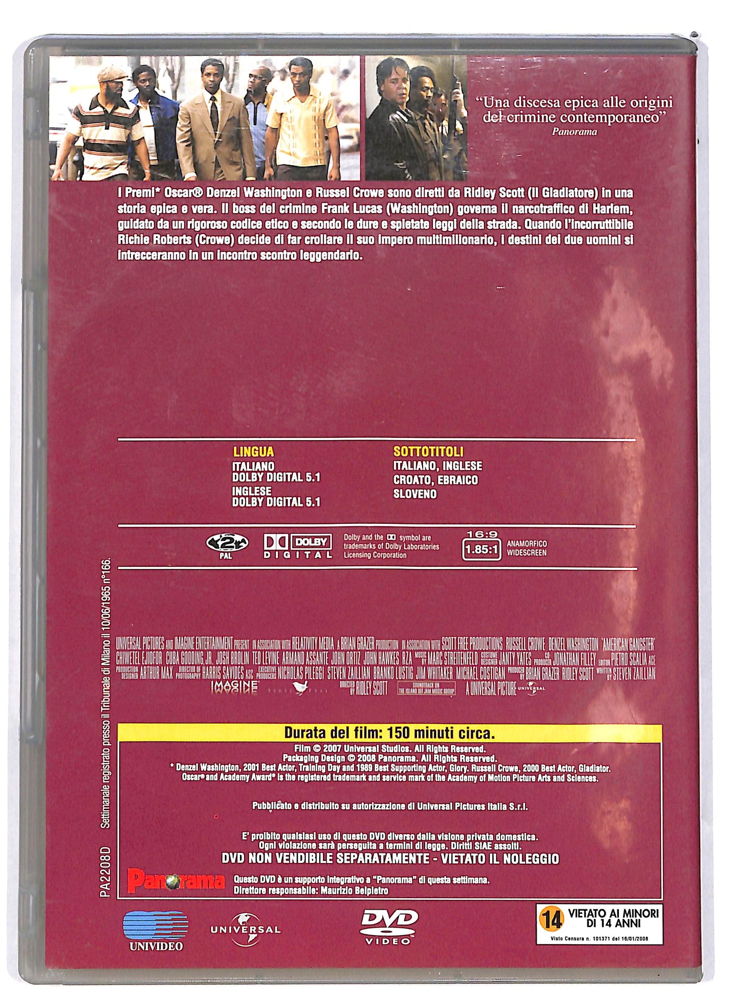EBOND American Gangster  EDITORIALE DVD DB699128