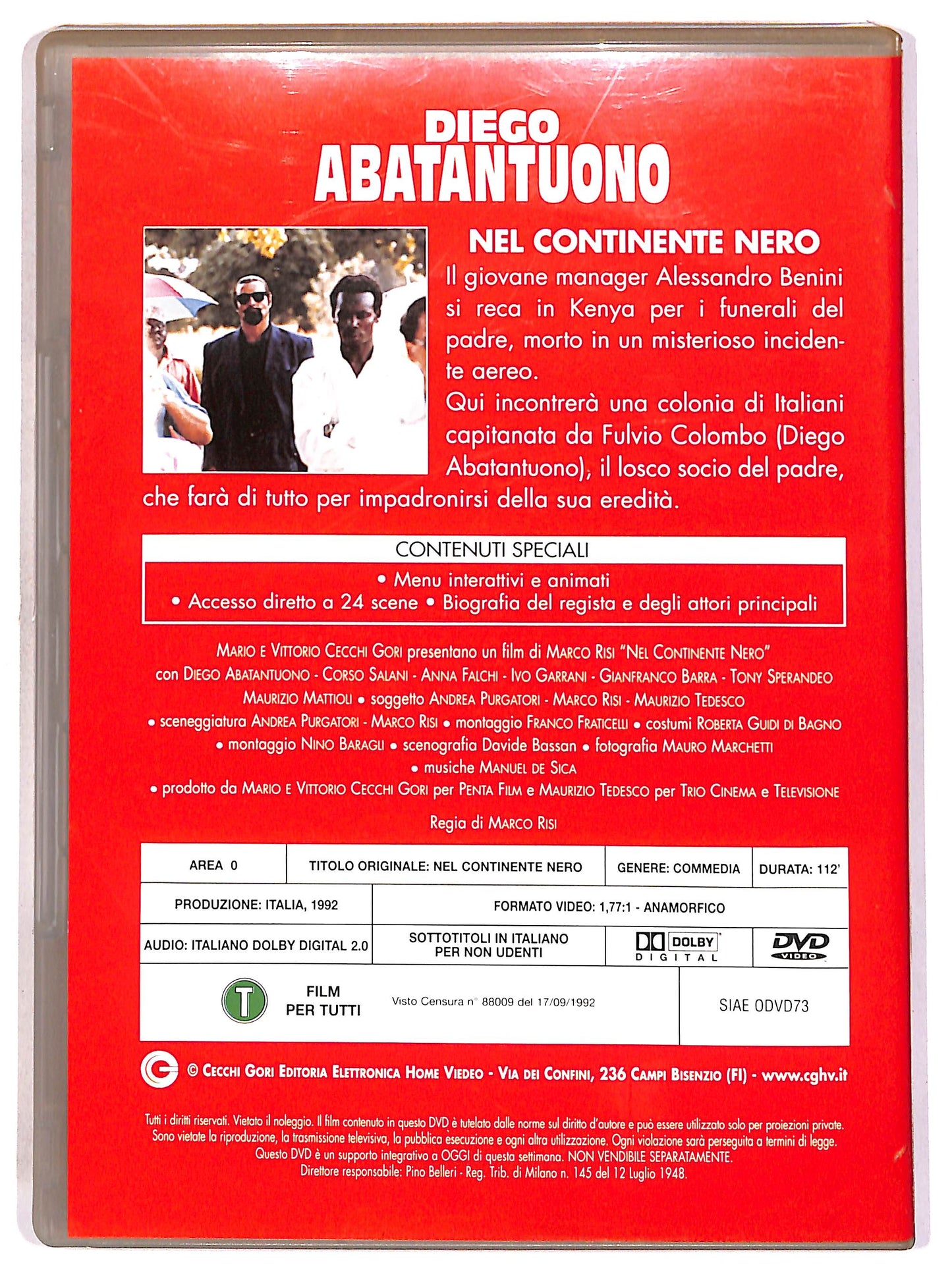 EBOND Nel continente nero EDITORIALE DVD DB699317