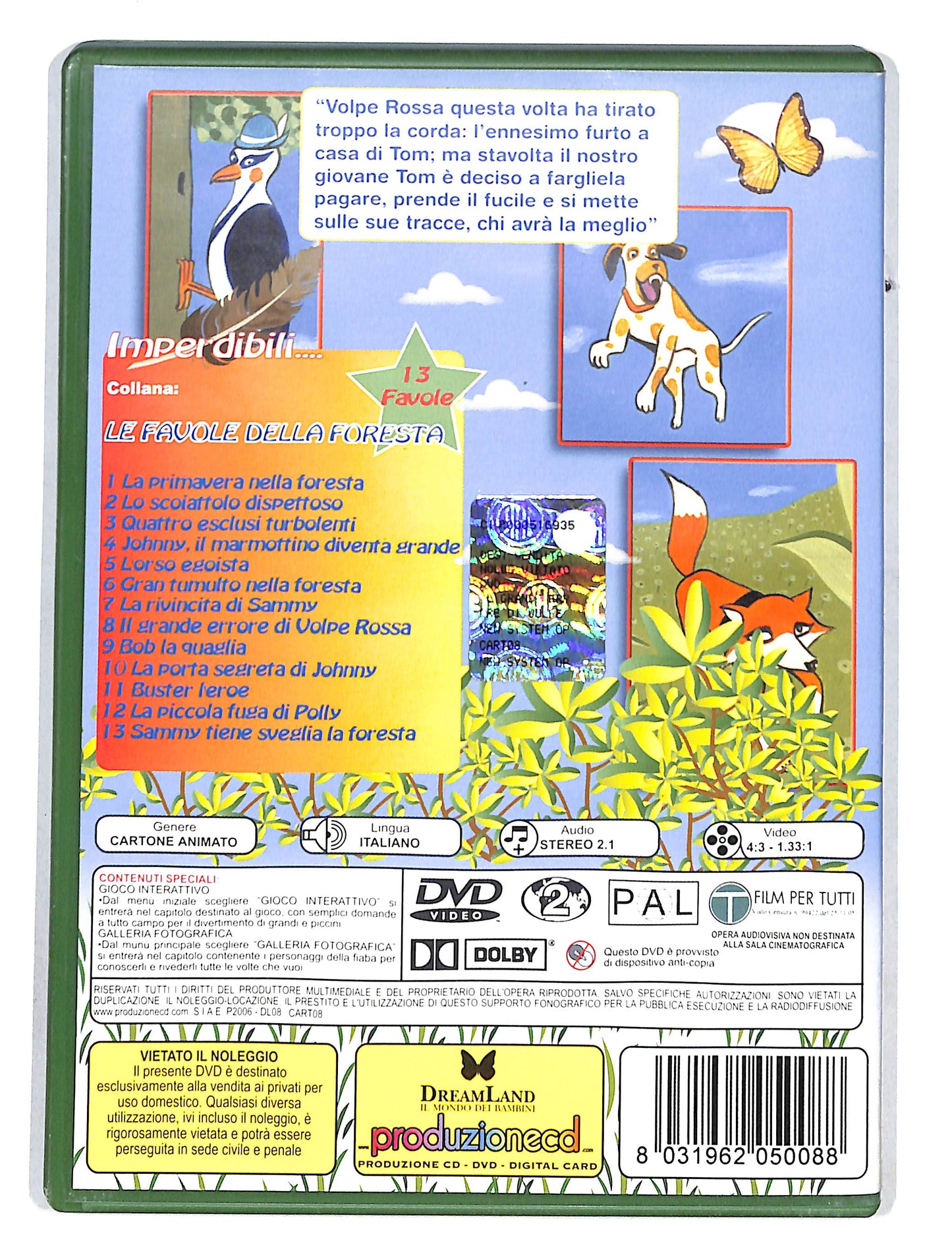 EBOND Il Grande errore di volpe rossa - favola n.8 DVD DB699615