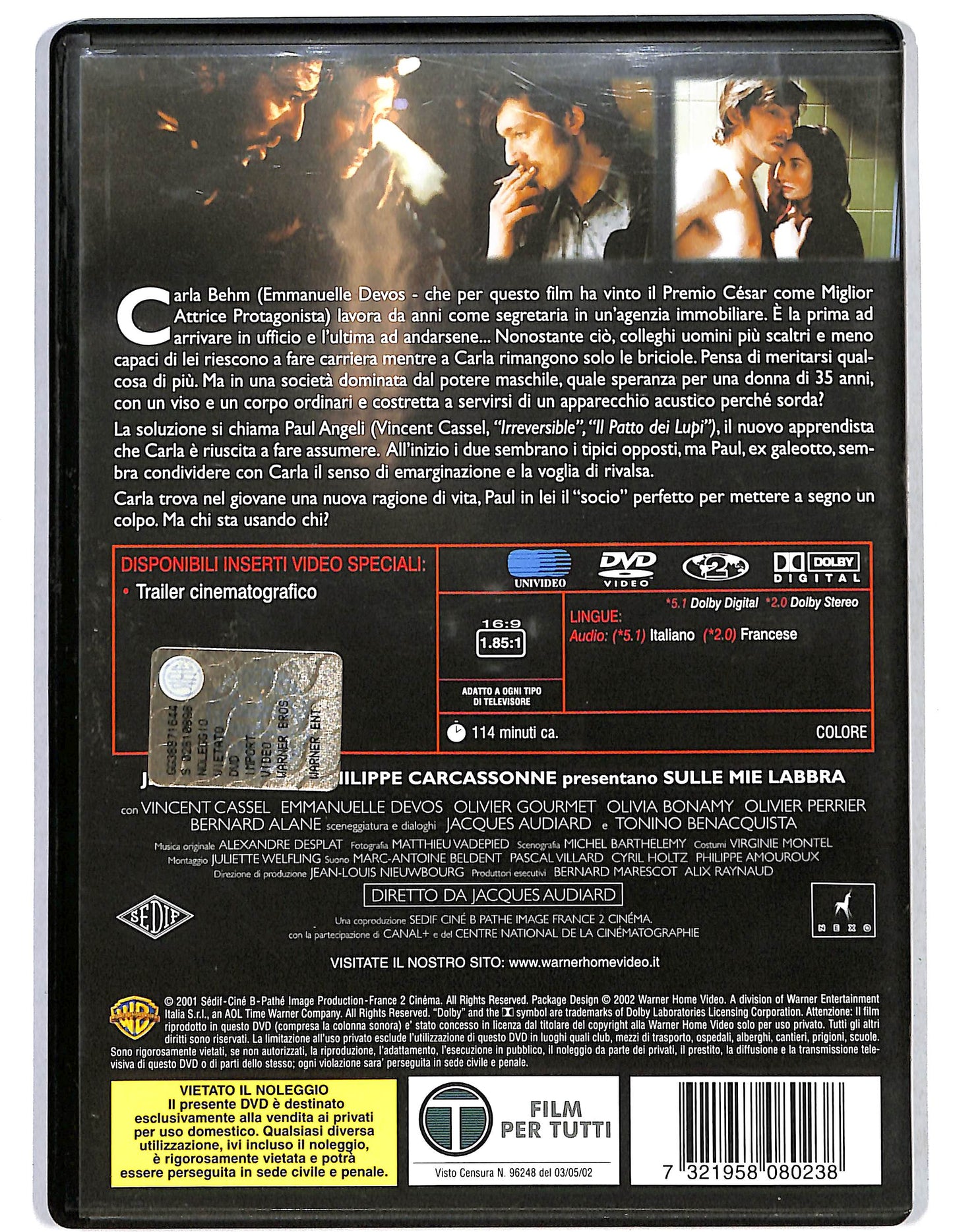 EBOND Sulle mie labbra DVD DB699712