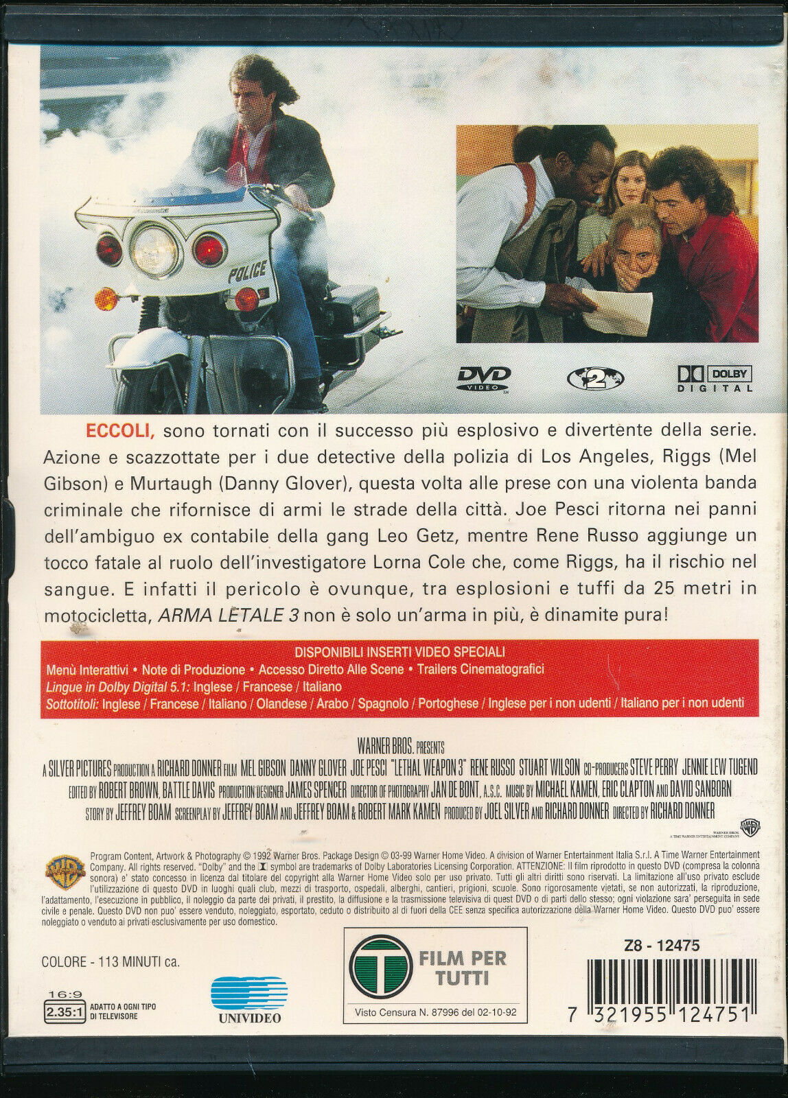 EBOND Arma Letale 3 Snapper DVD DB699944