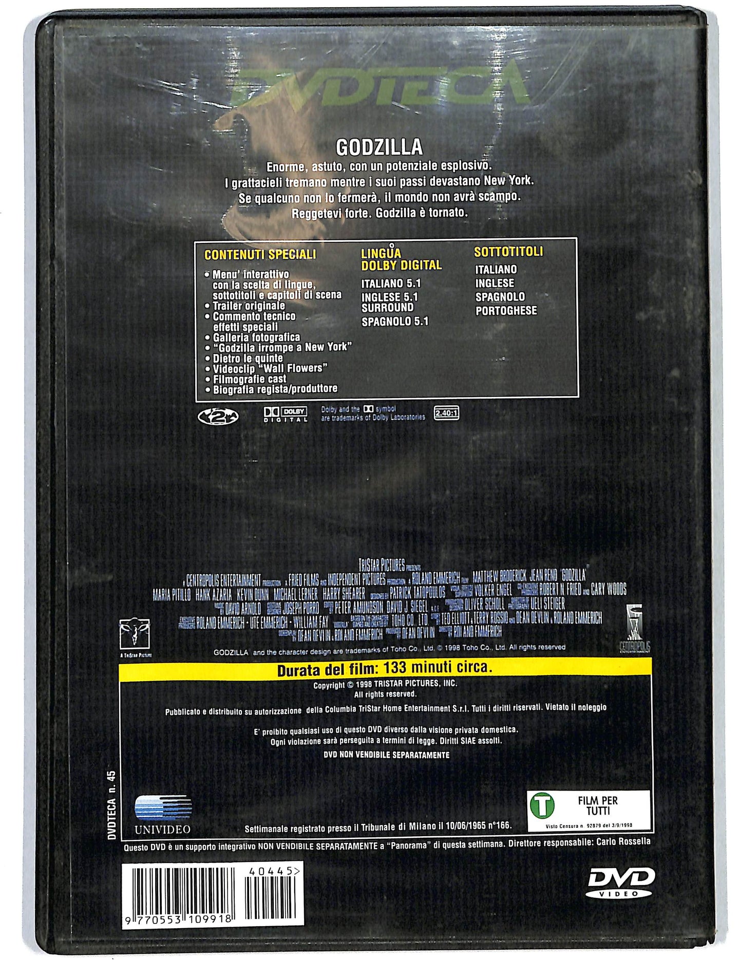 EBOND Godzilla EDITORIALE DVD DB700131