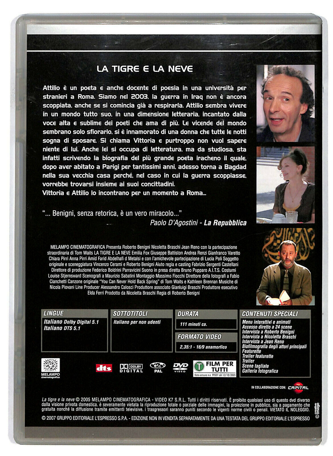 EBOND La Tigre e La Neve DVD DB700138