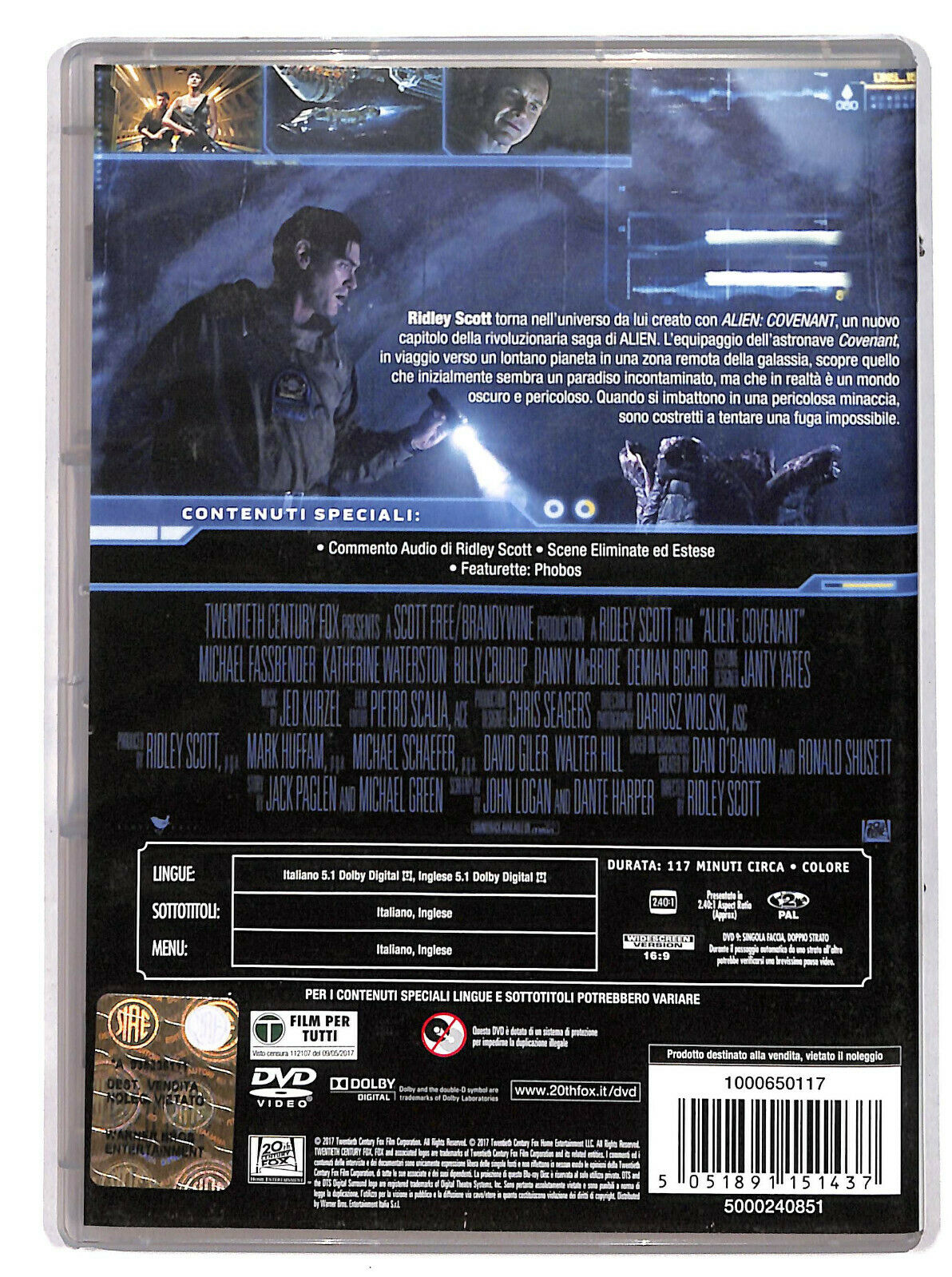 EBOND Alien covenant DVD DB700159