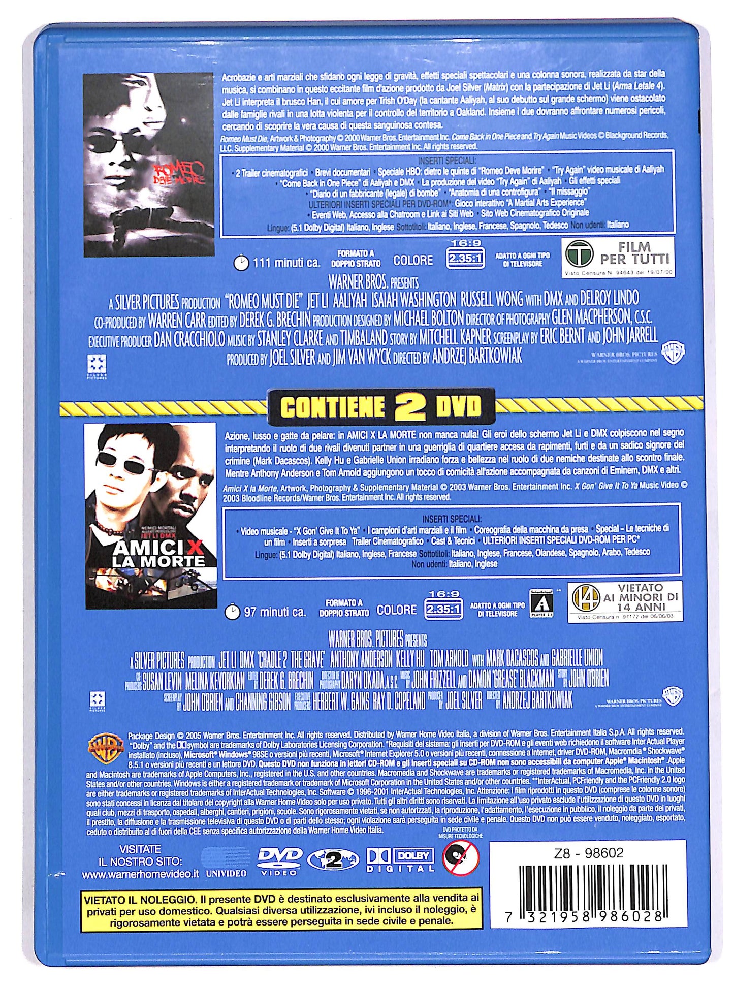 EBOND Romeo deve morire + Amici x la morte DVD DB700213