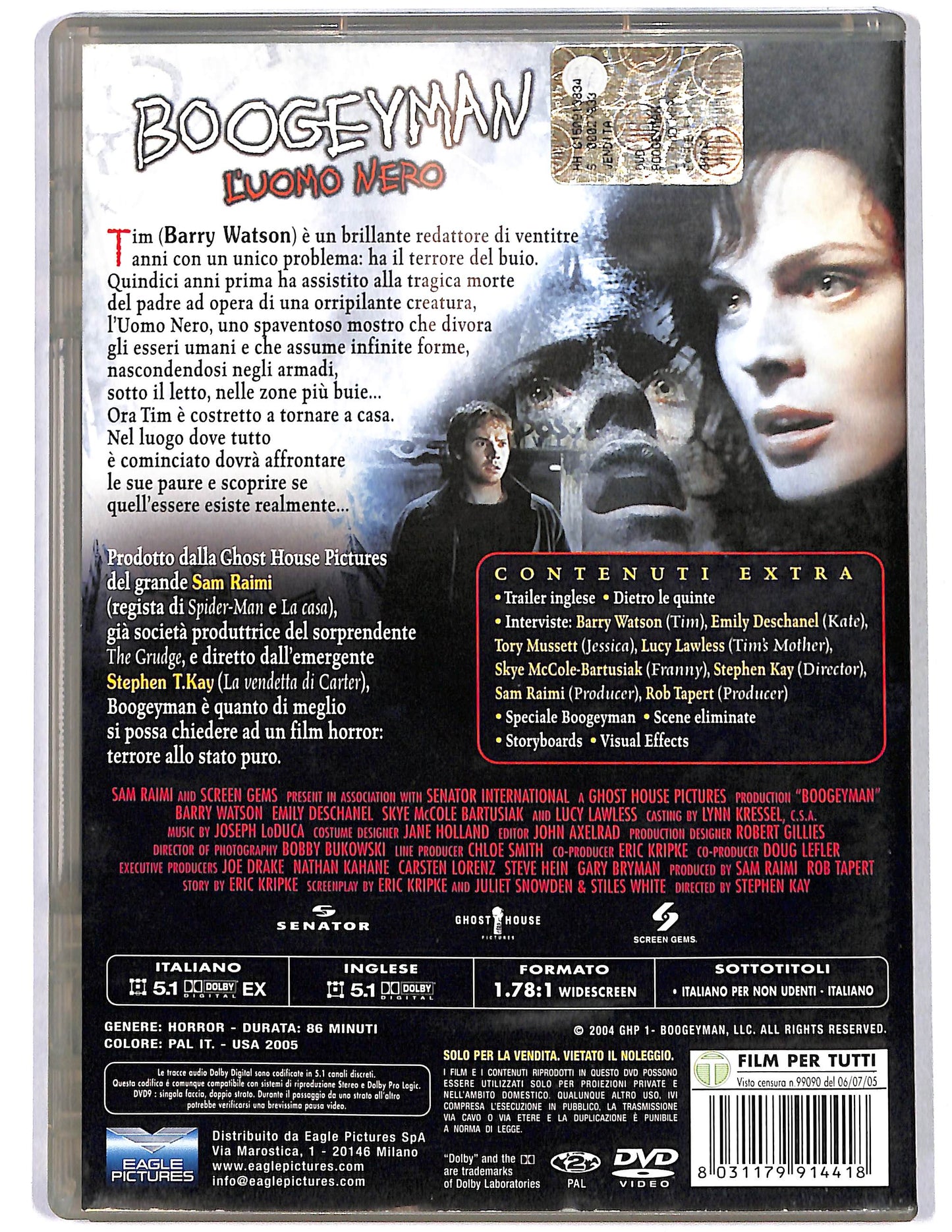 EBOND Boogeyman L'uomo nero DVD DB700346