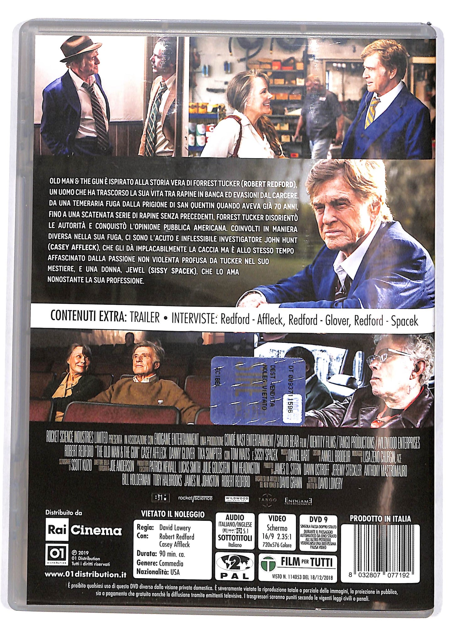 EBOND Old Man & the Gun NOLEGGIO DVD DB700842