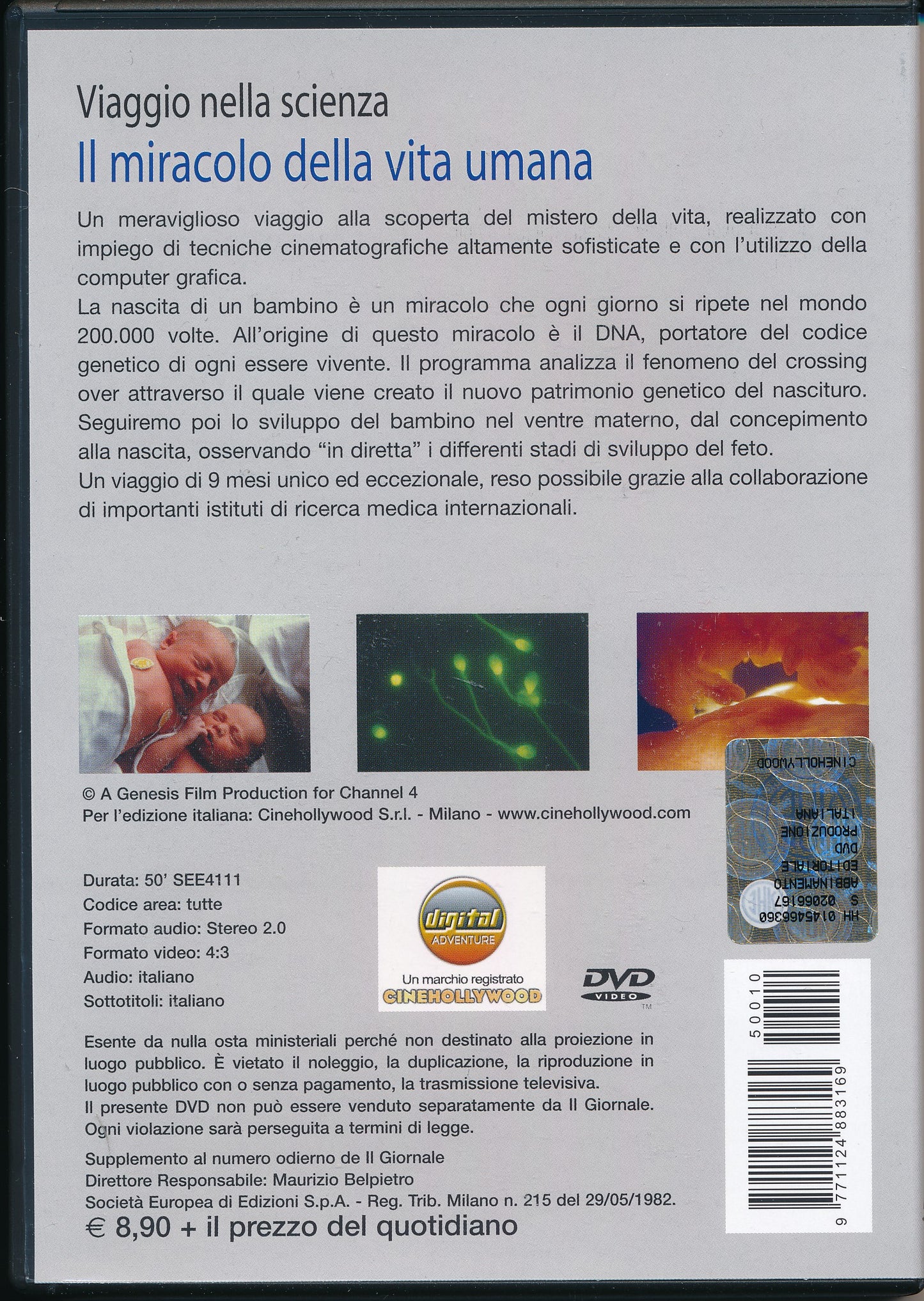 EBOND Il miracolo della vita umana - viaggio nella scienza n.10 BBC DVD DB701138
