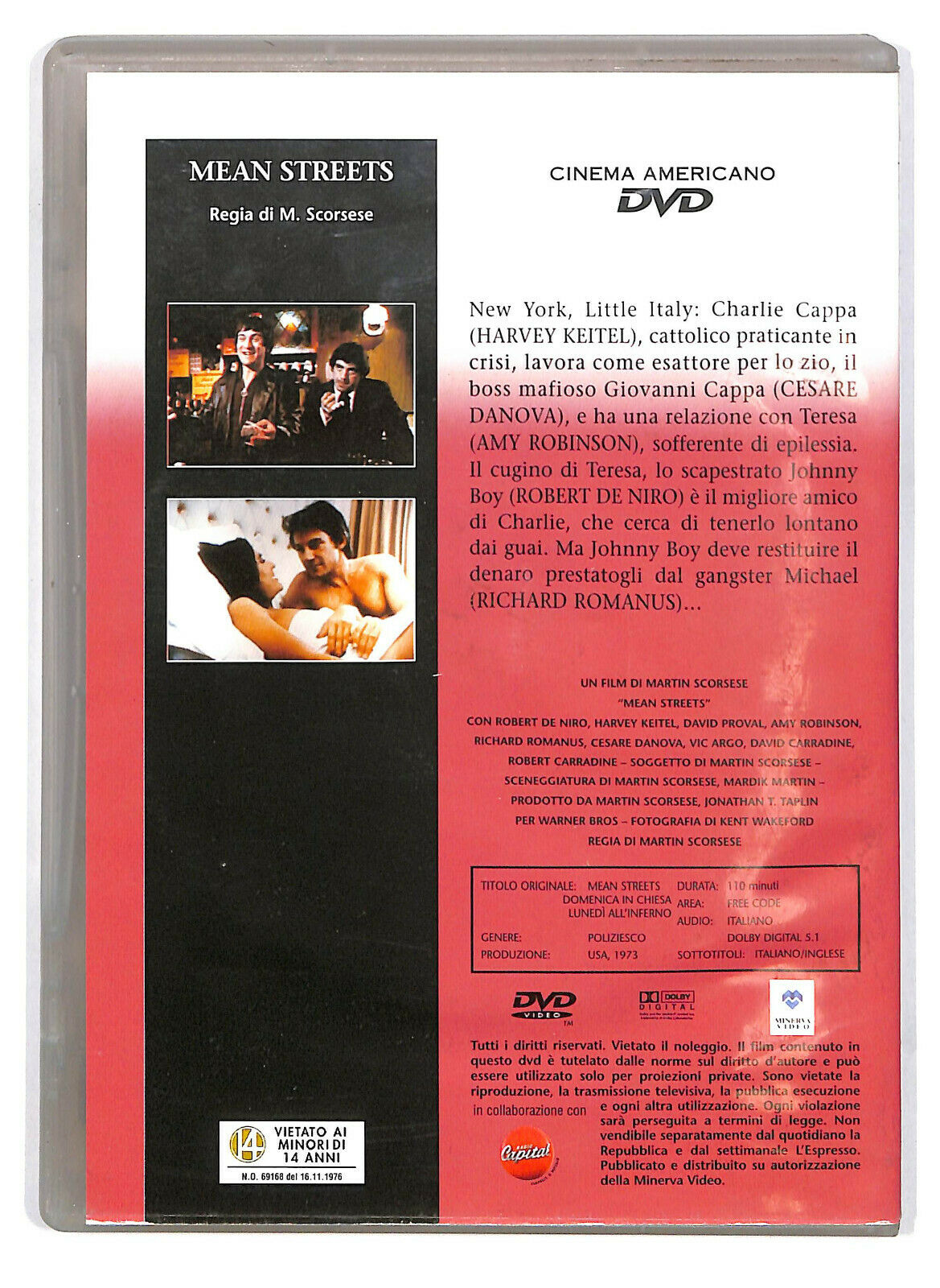 EBOND Mean Streets Editoriale DVD DB701152