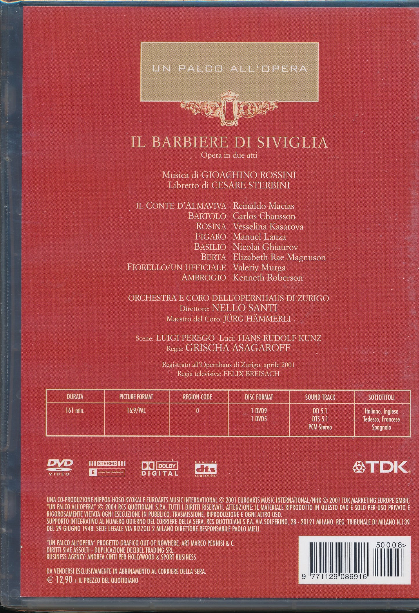 EBOND Il barbiere di Siviglia - Gioacchino Rossini DVD DB701159