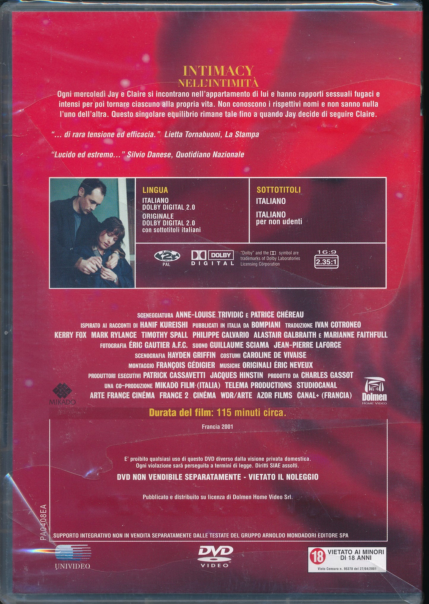 EBOND Intimacy (2001) [Editoriale] DVD DB701258